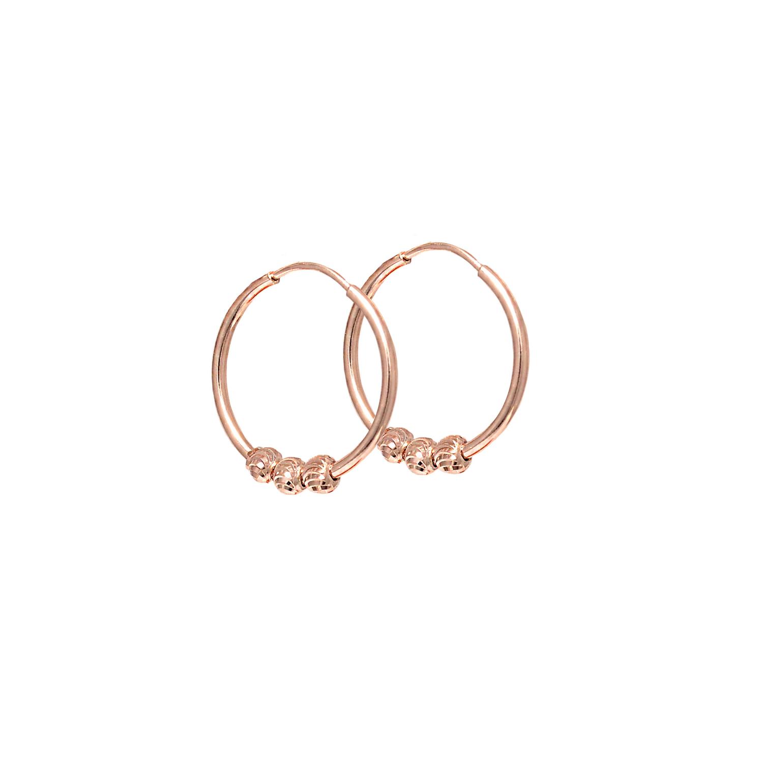 Золотые серьги-кольца