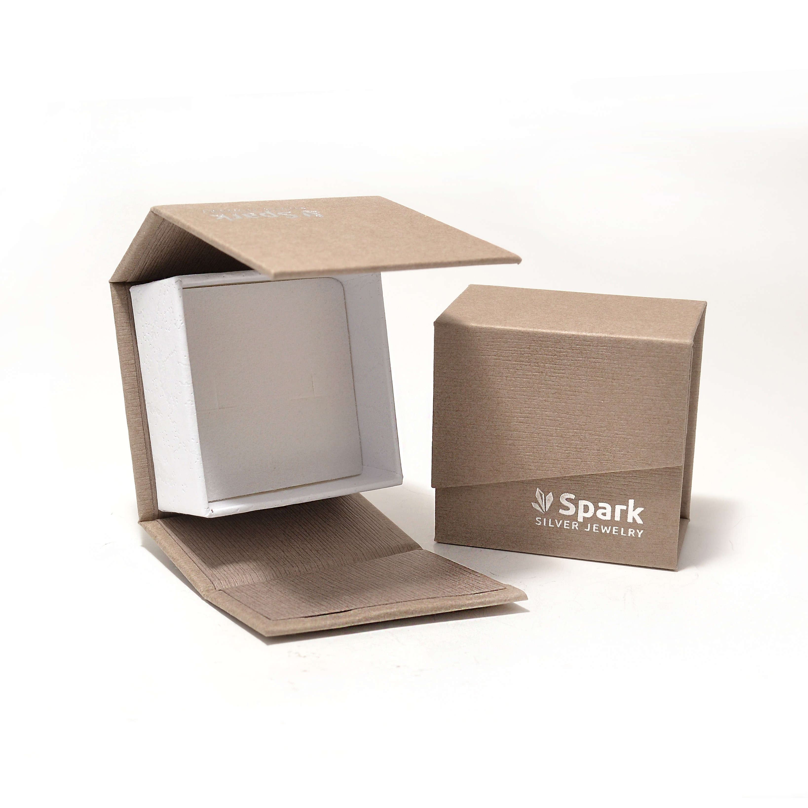 Silver earrings ''Spark'' 
