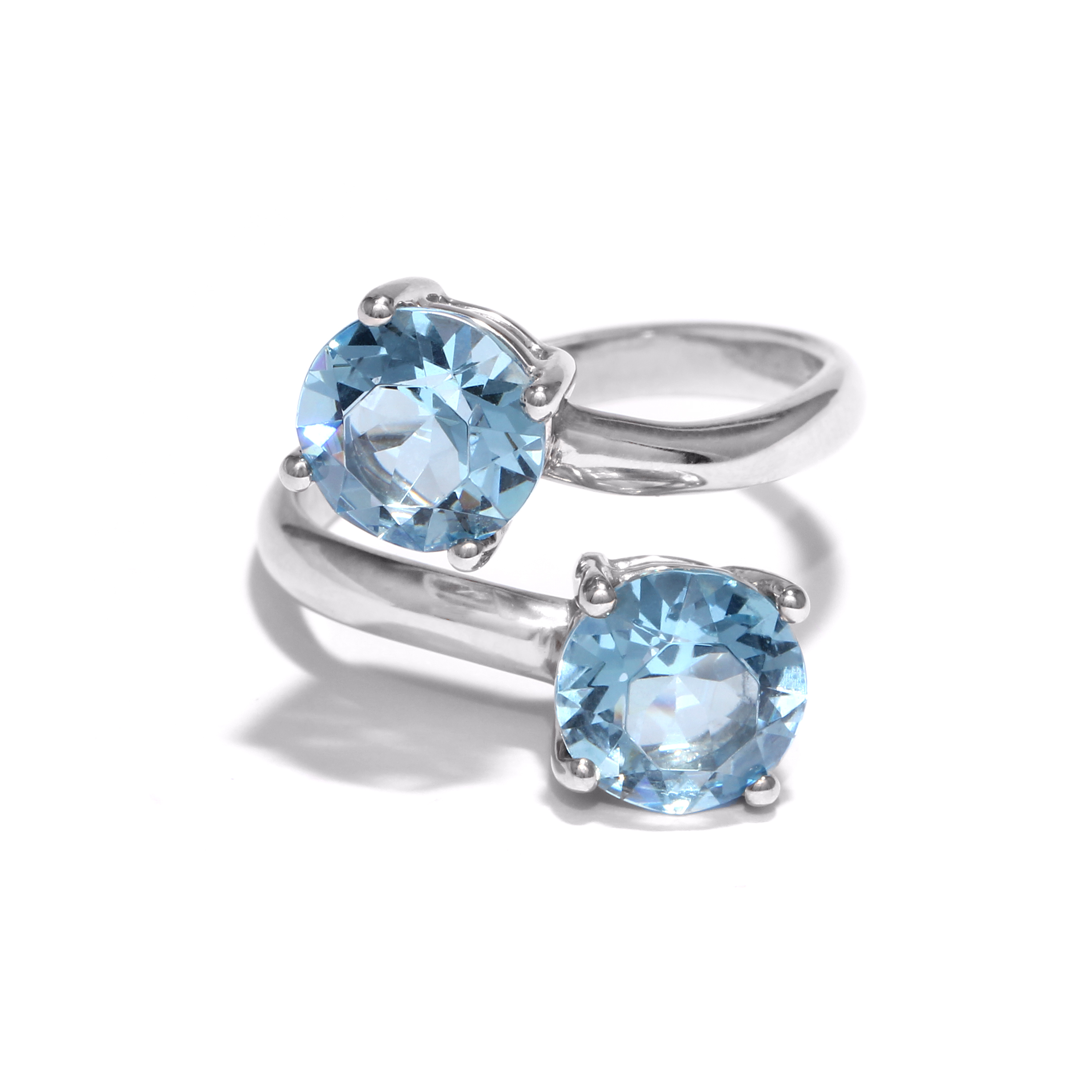 Silver ring with Swarovski crystals