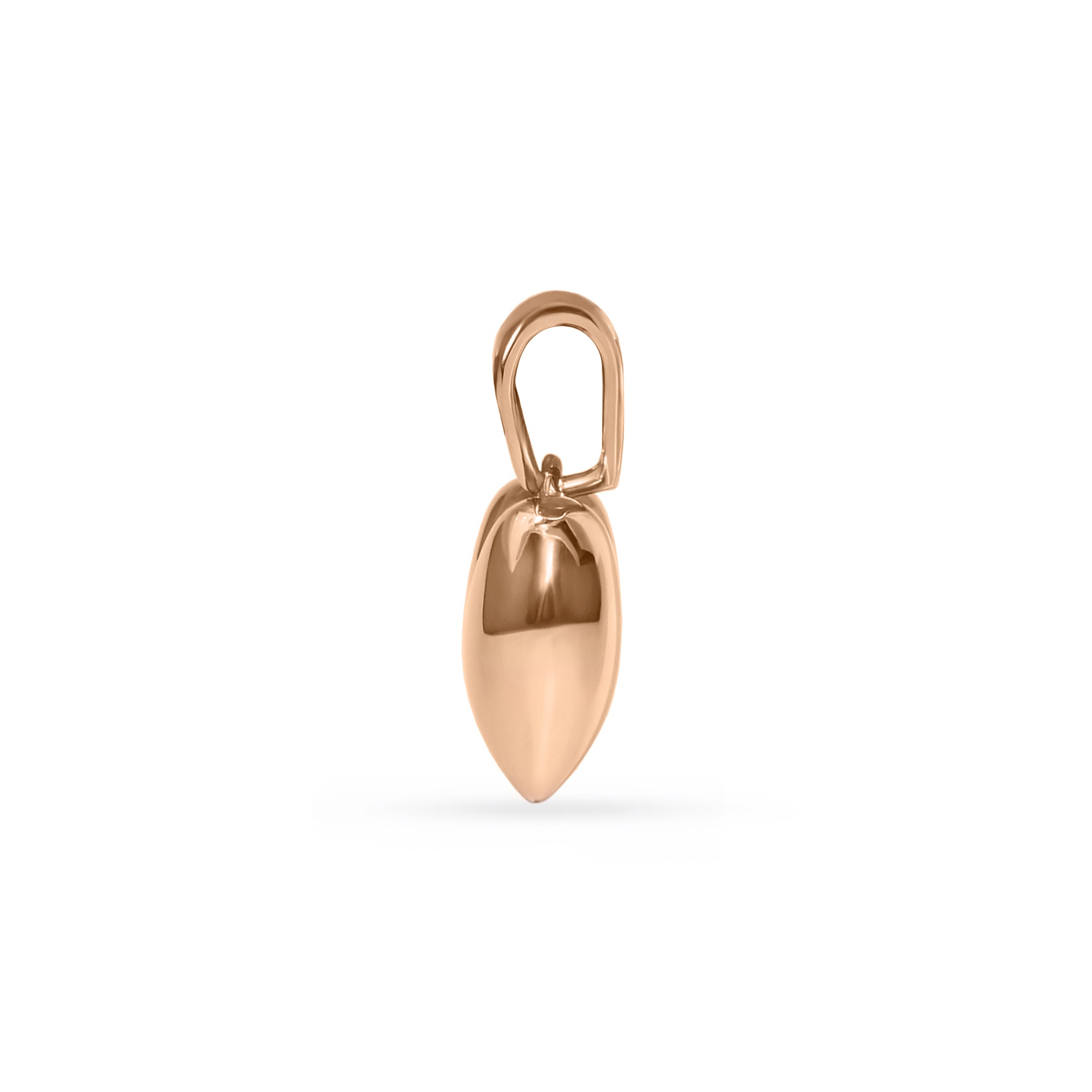 Gold heart-shaped pendant