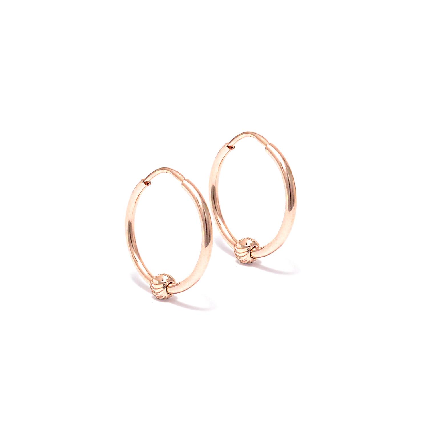 Золотые серьги-кольца