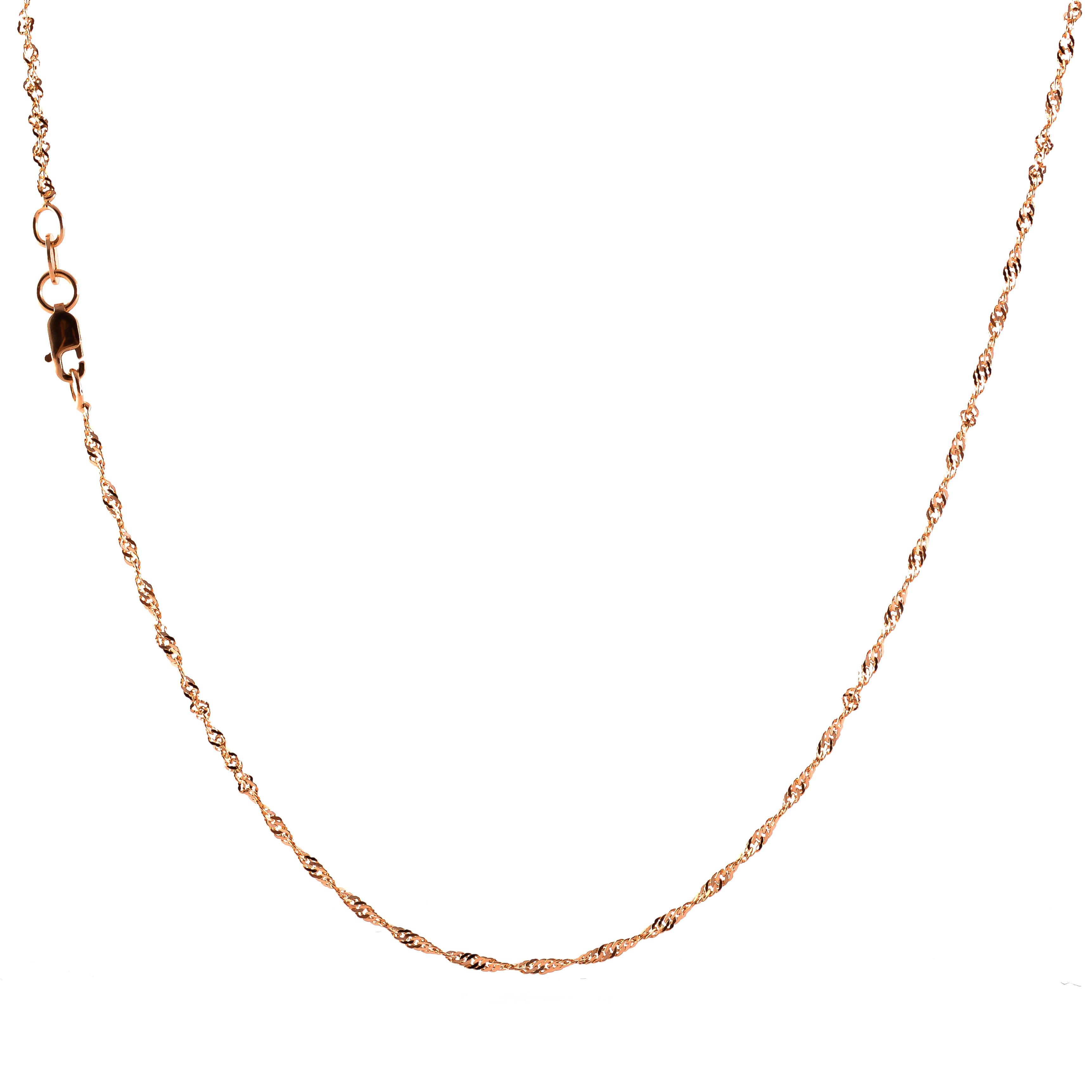 Gold Singapore chain necklace