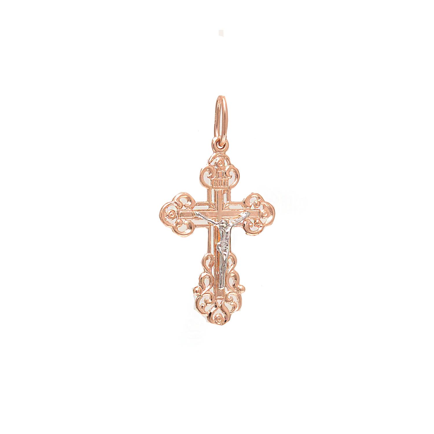 Золотой православный крестик