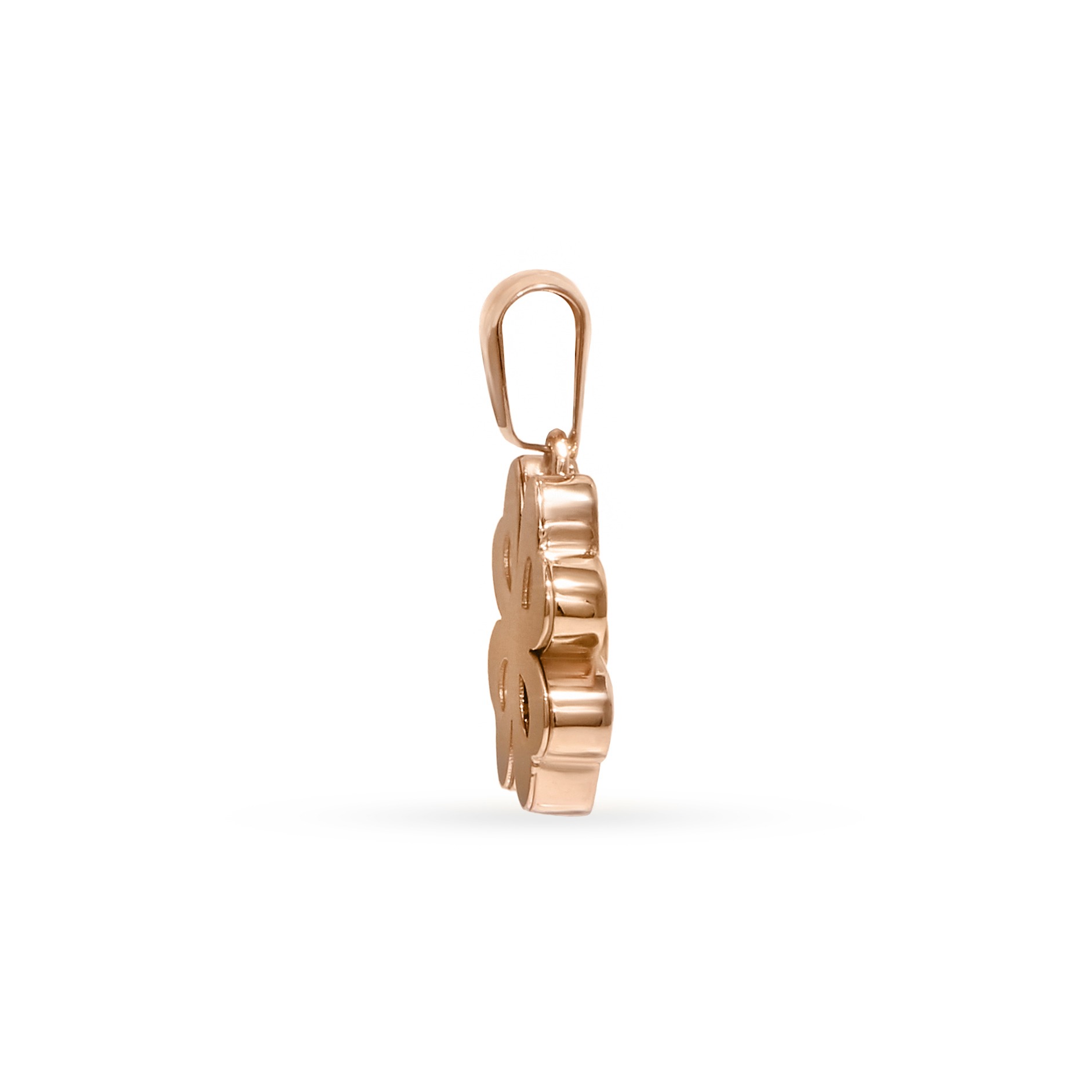 Gold clover pendant