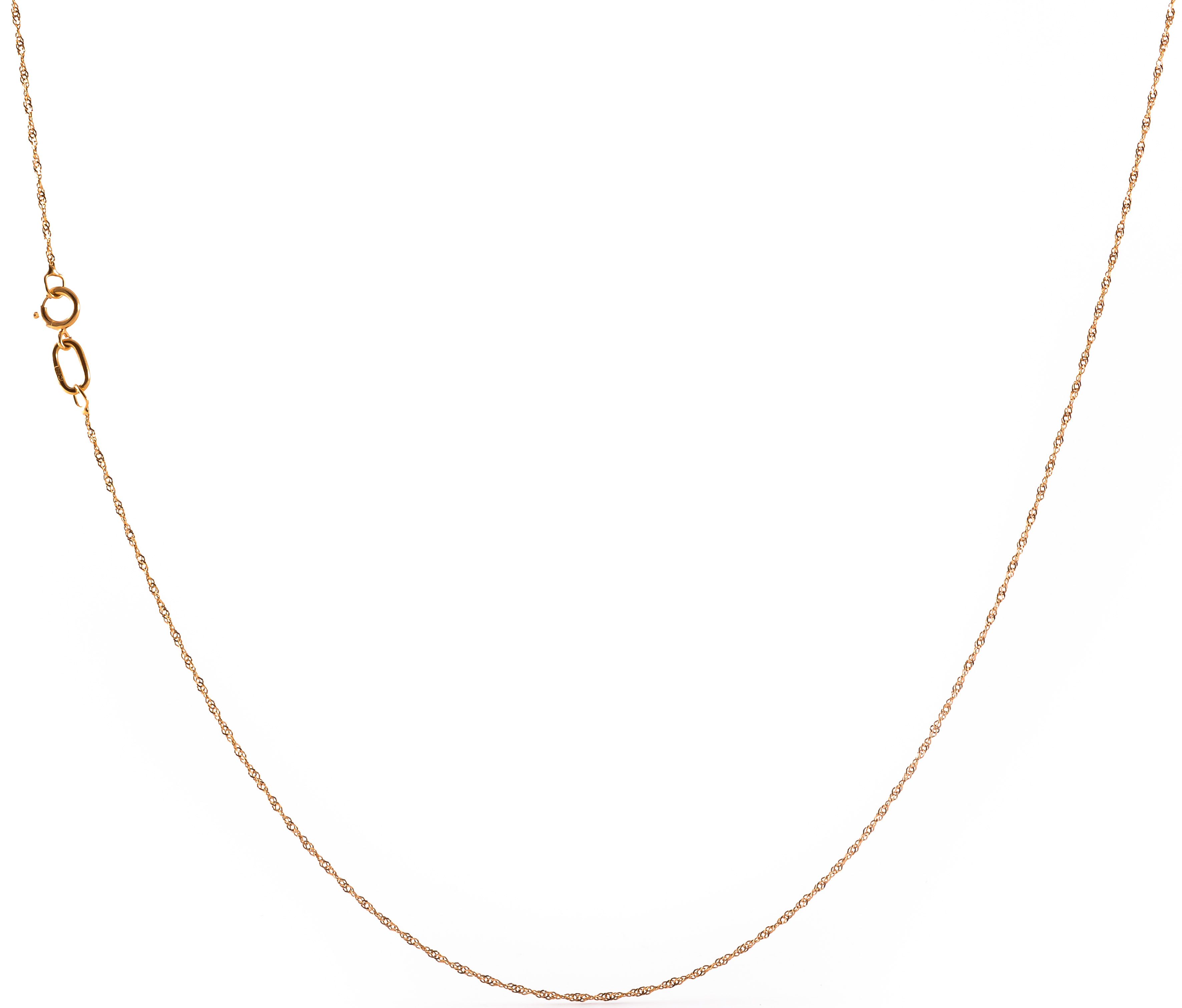 Gold Singapore chain necklace
