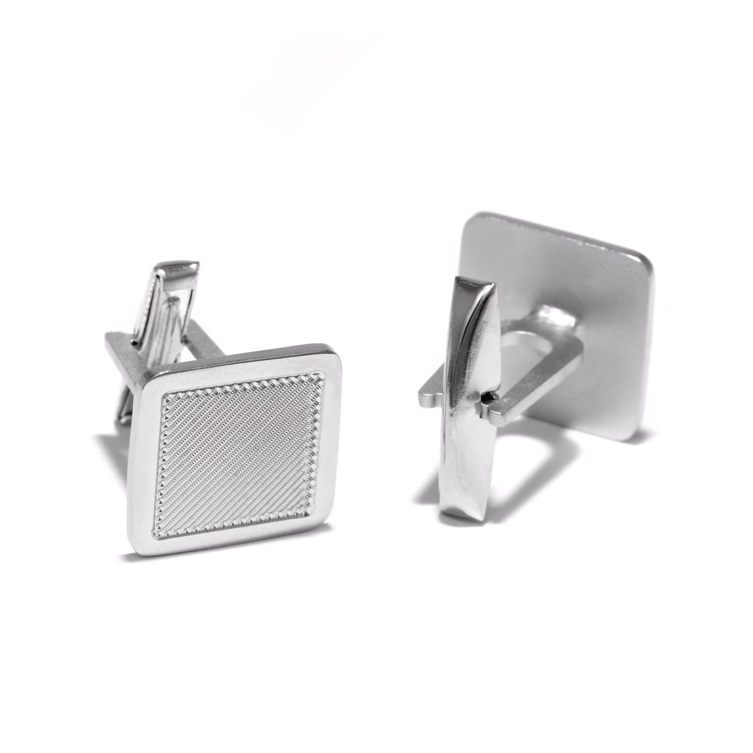 Silver cufflinks