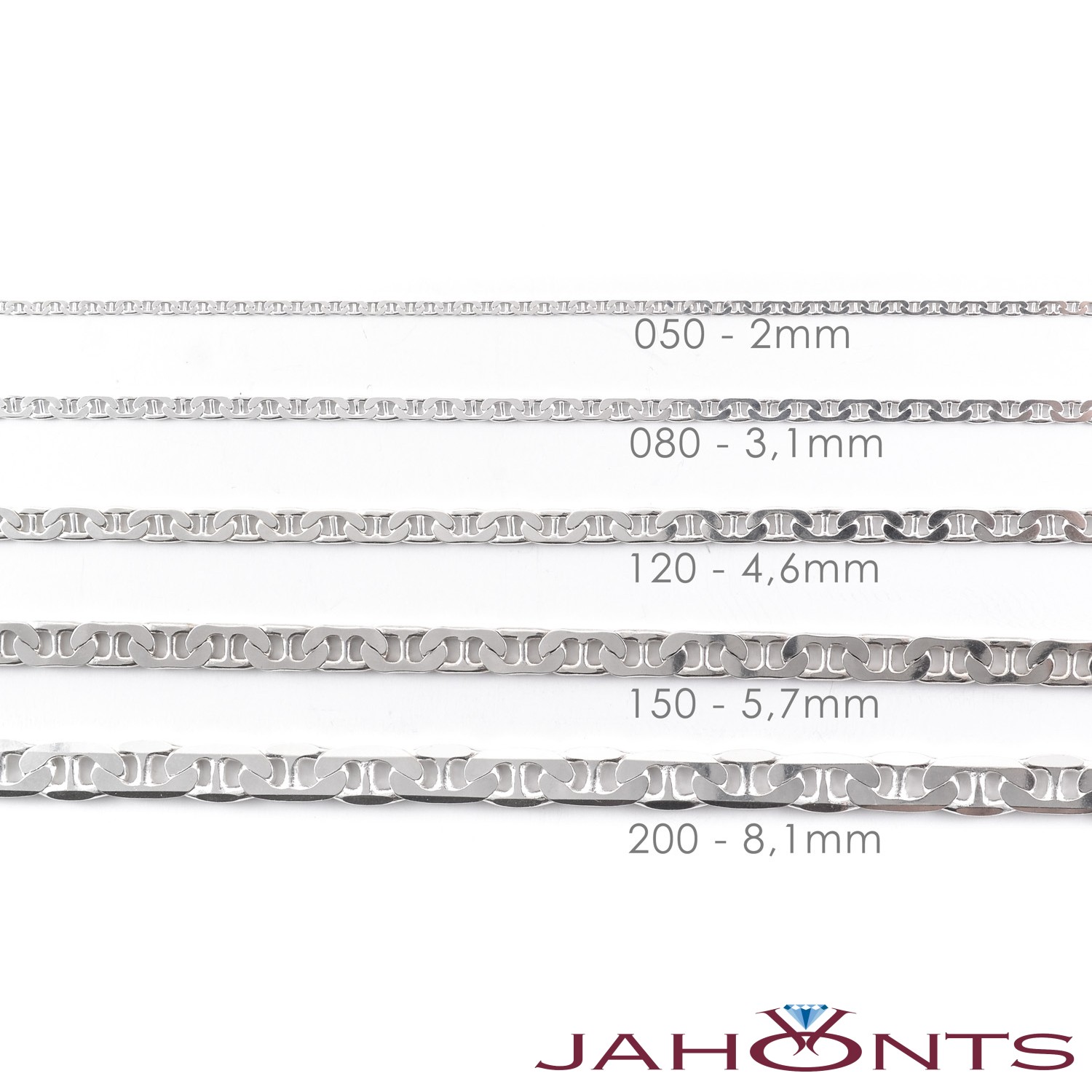 Sterling silver Mariner chain