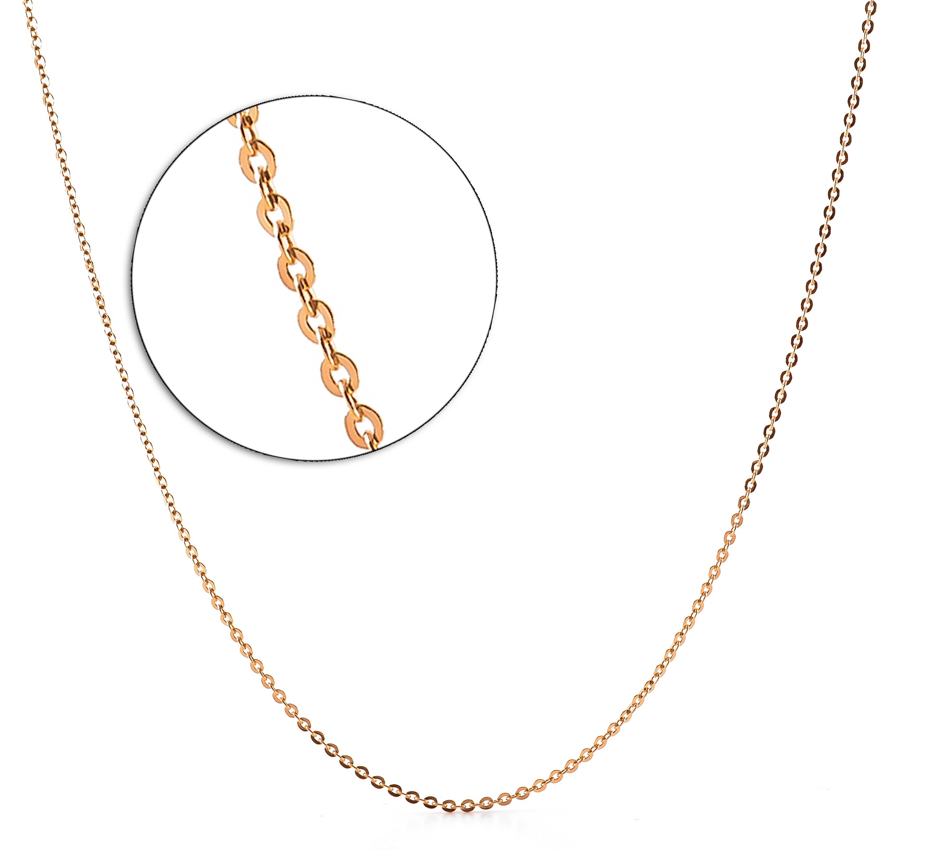 Золотая цепочка Якорного плетения