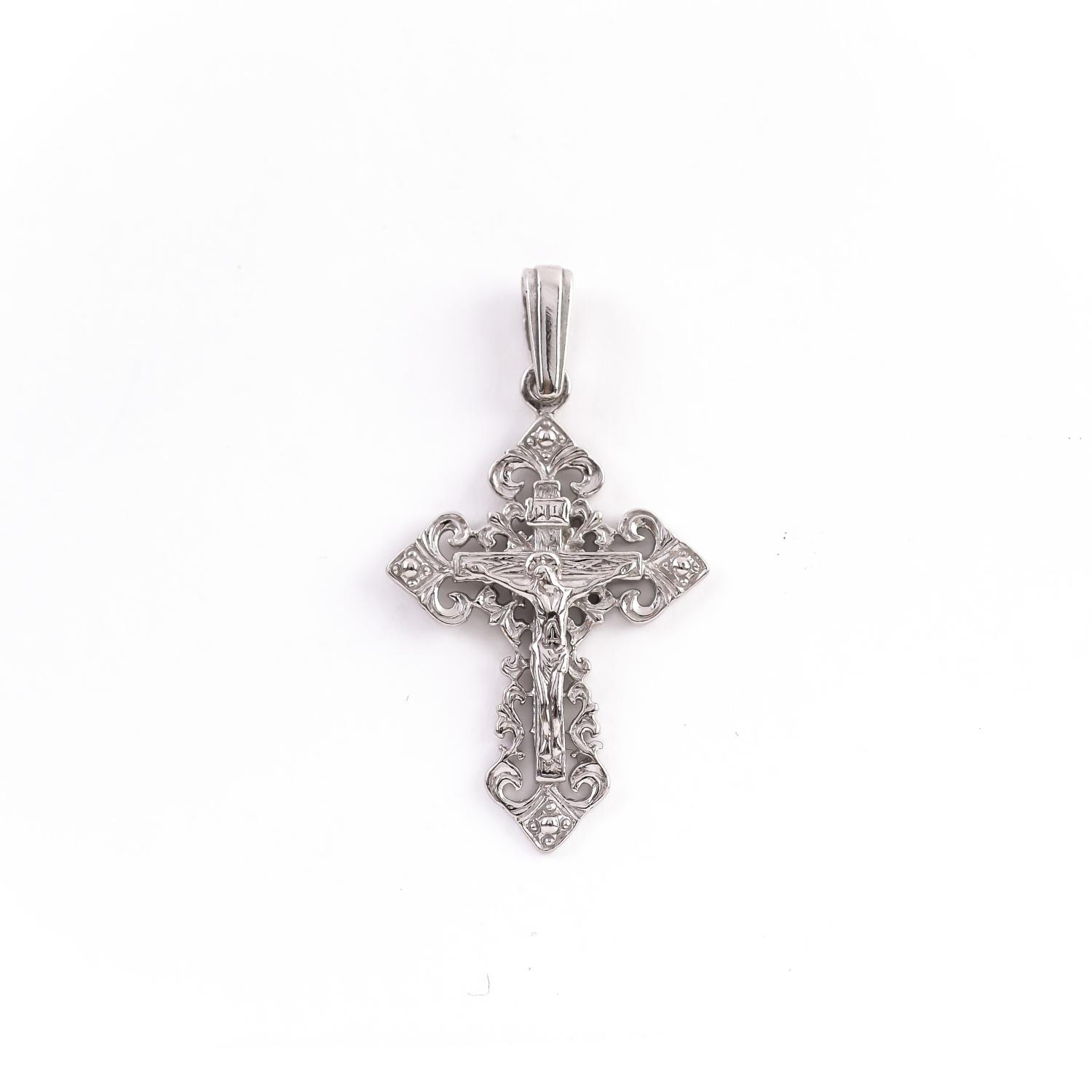 Sterling silver Russian Orthodox crucifix