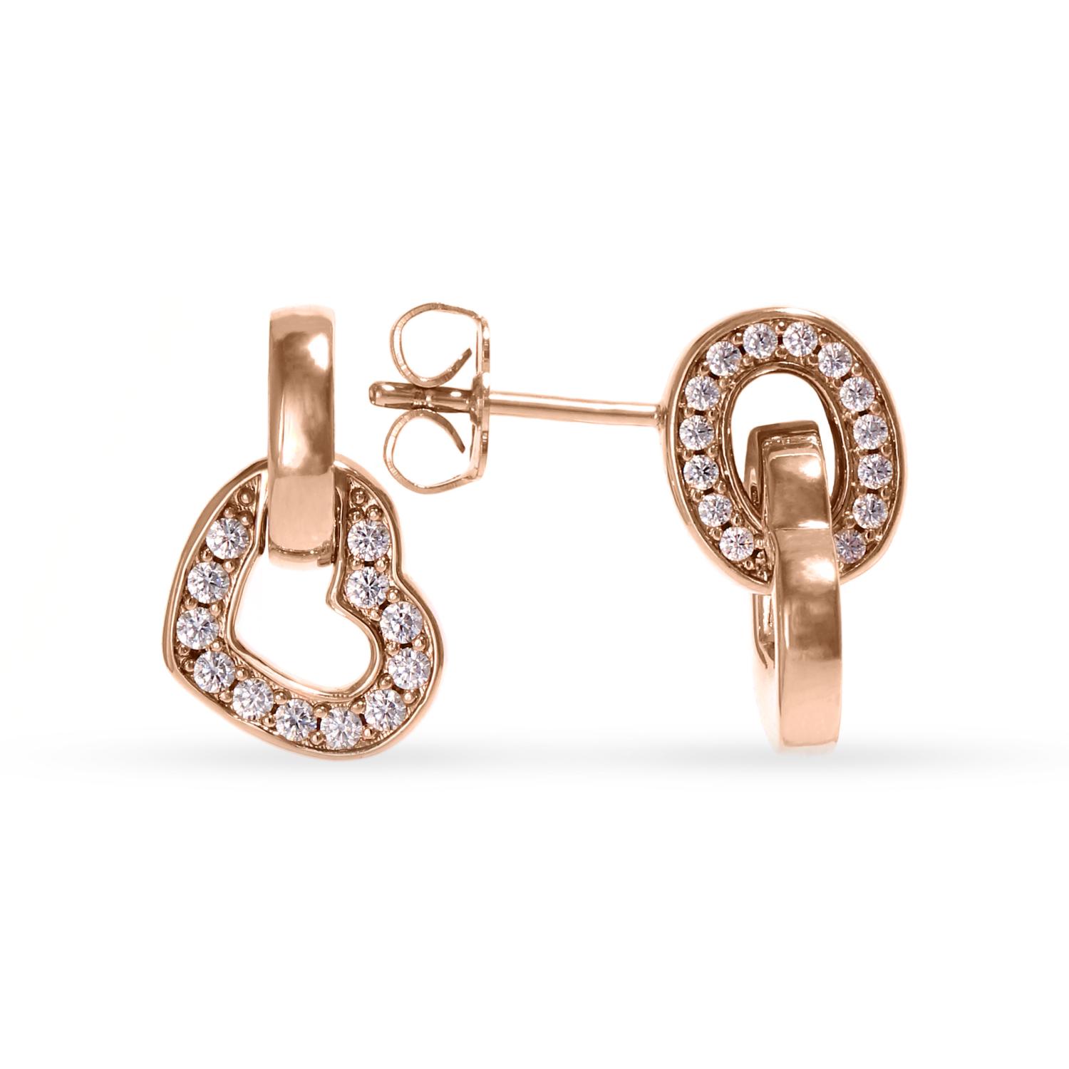 Gold plated earrings "Bronzallure"