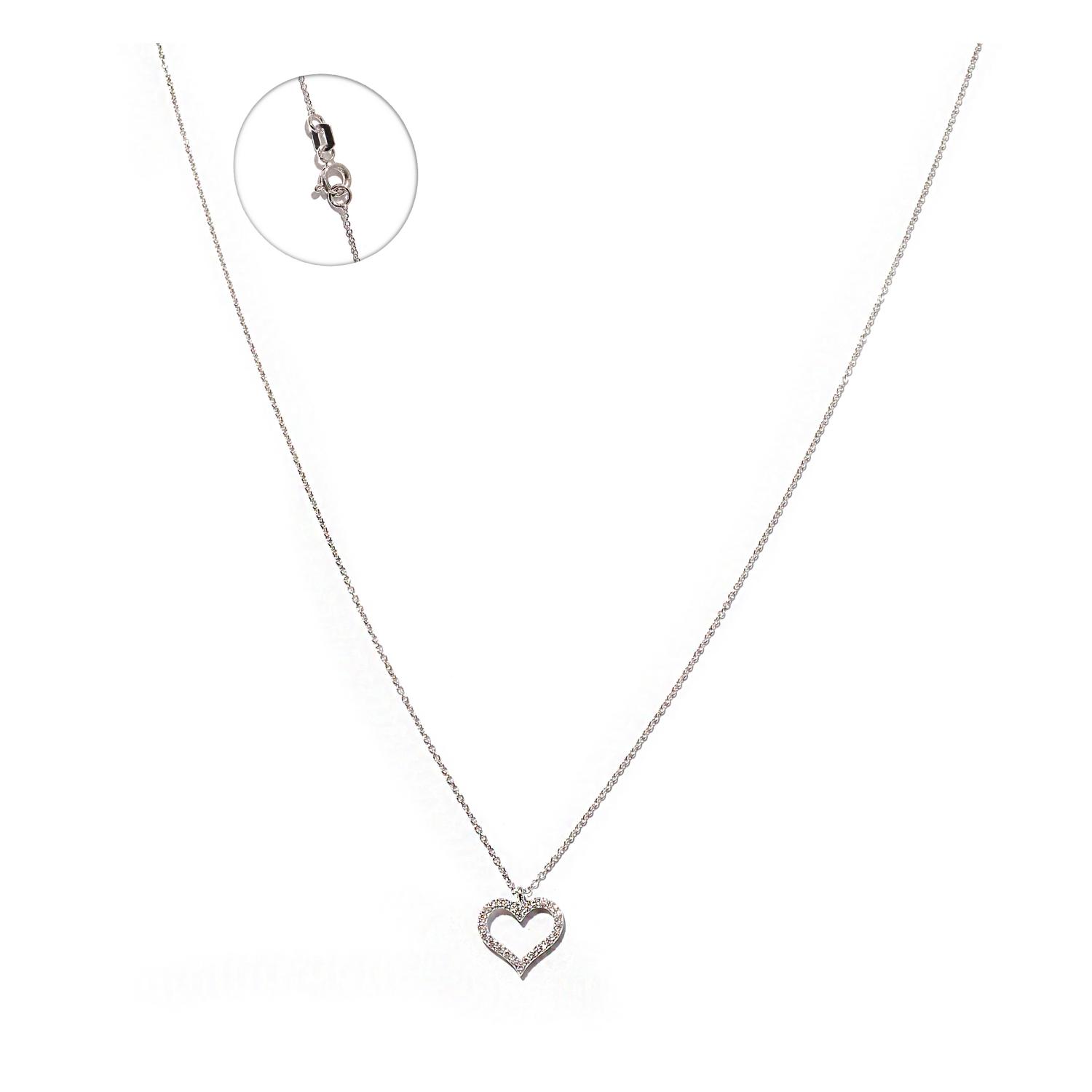 White gold diamond necklace