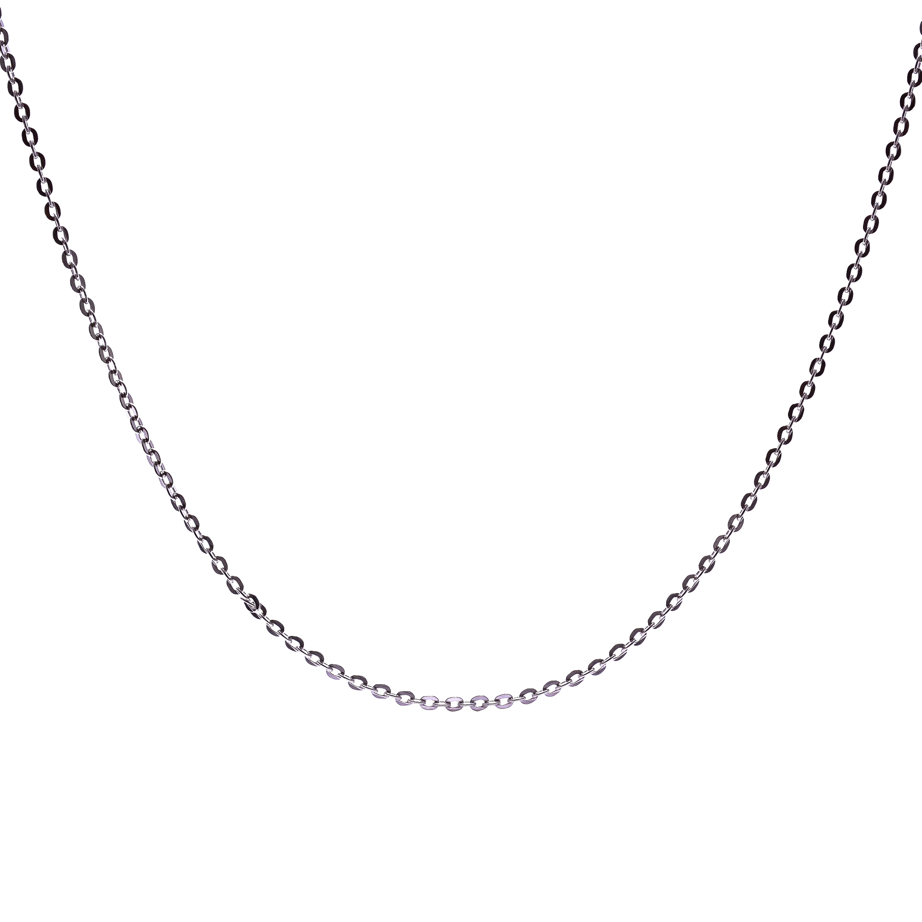 Sterling silver Rolo chain necklace