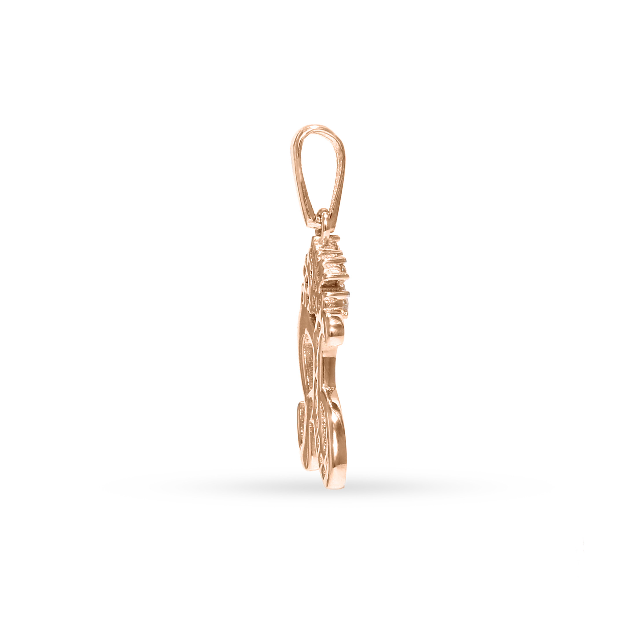 Gold pendant letter "R"