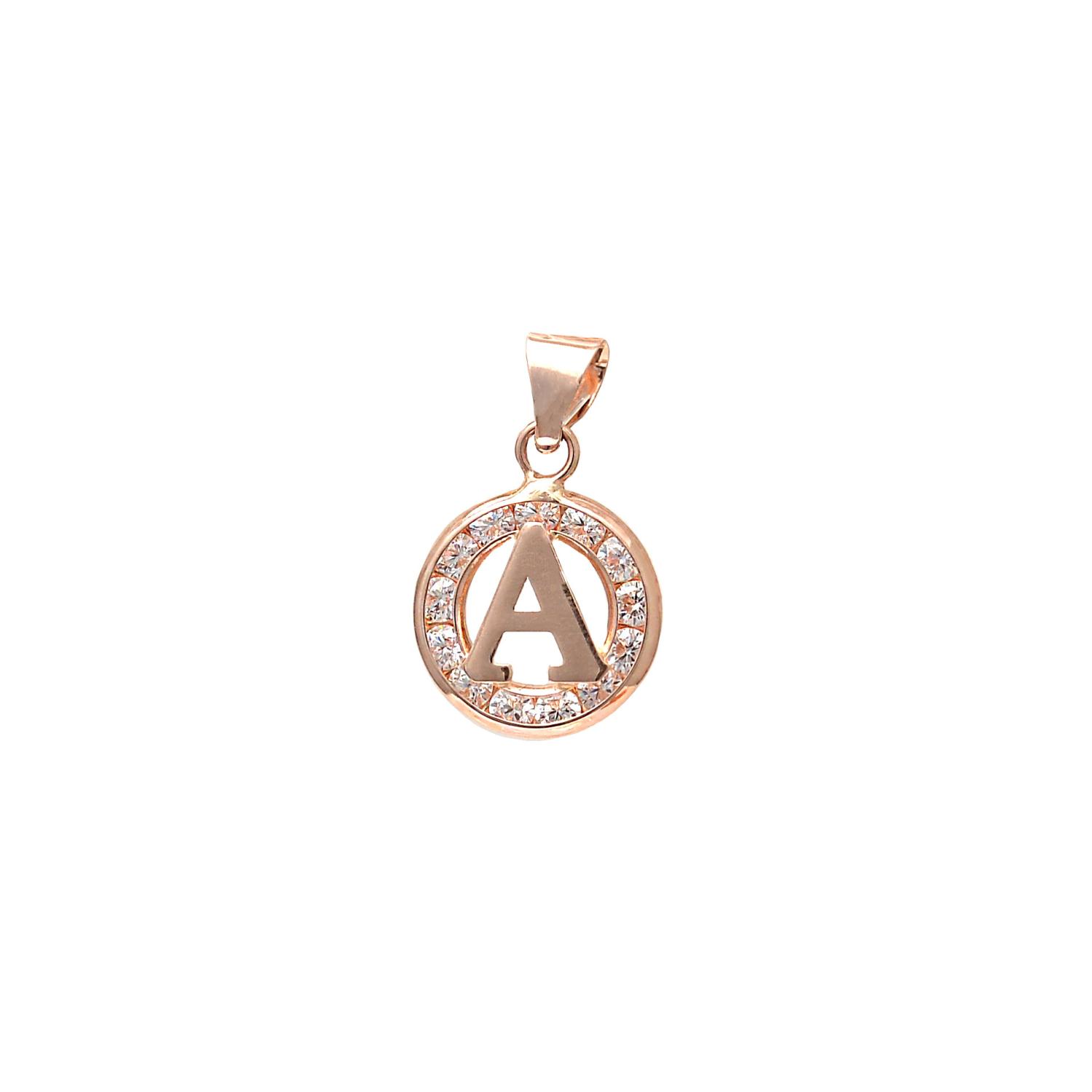 Gold pendant letter "A"
