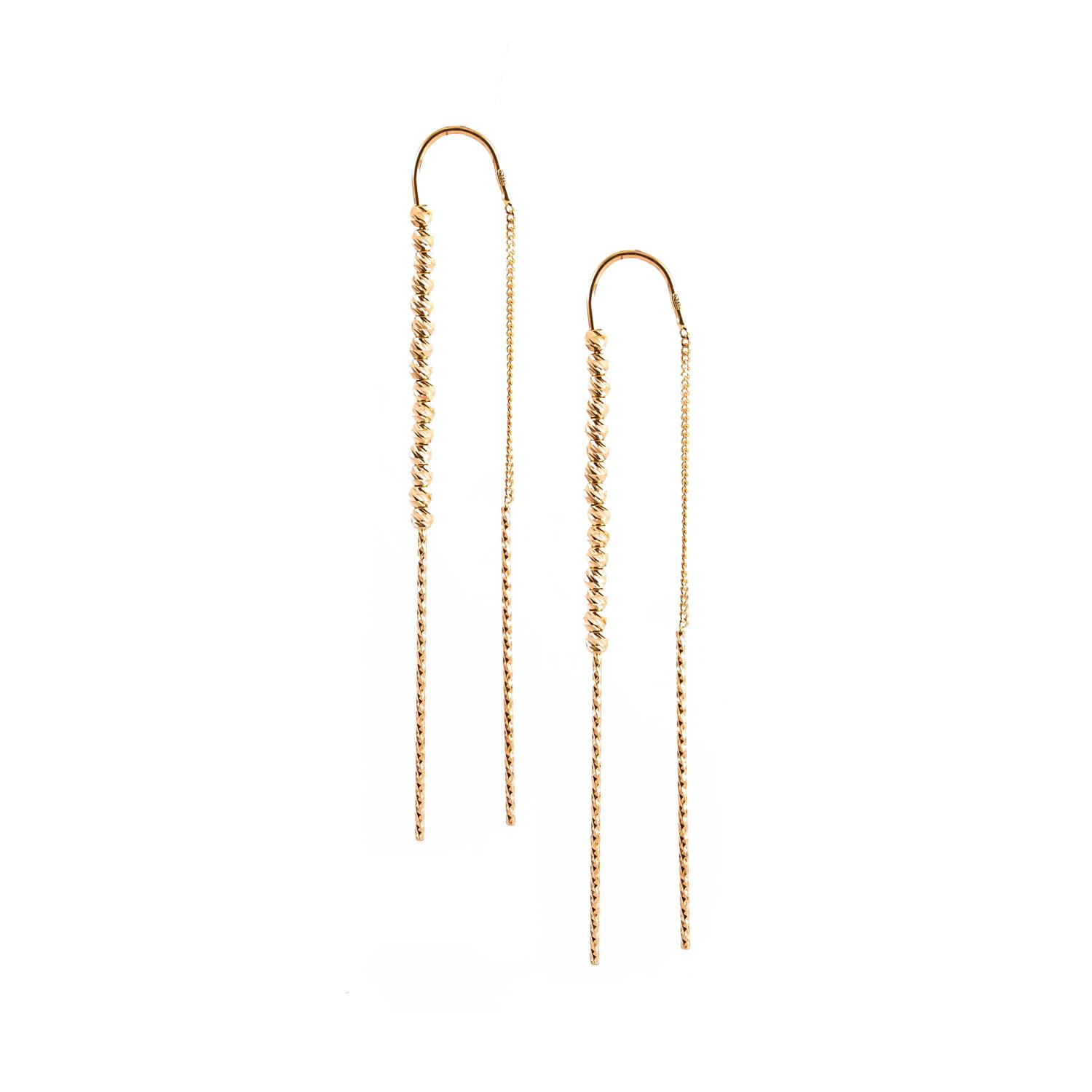 Gold drop earrings