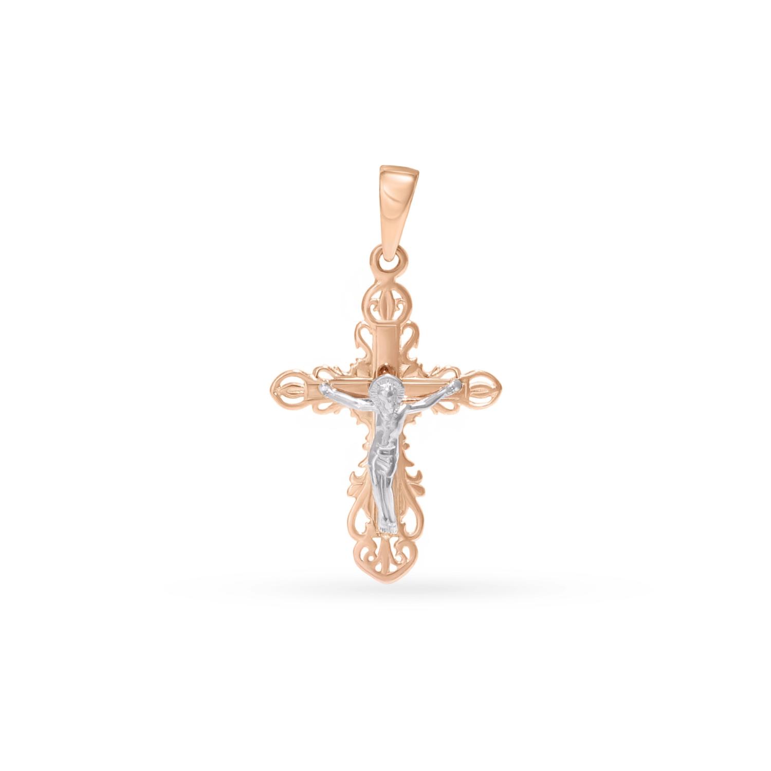 Gold orthodox crucifix