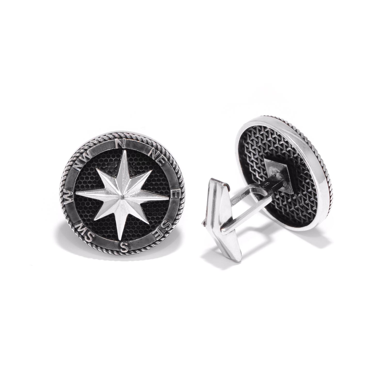 Silver cufflinks
