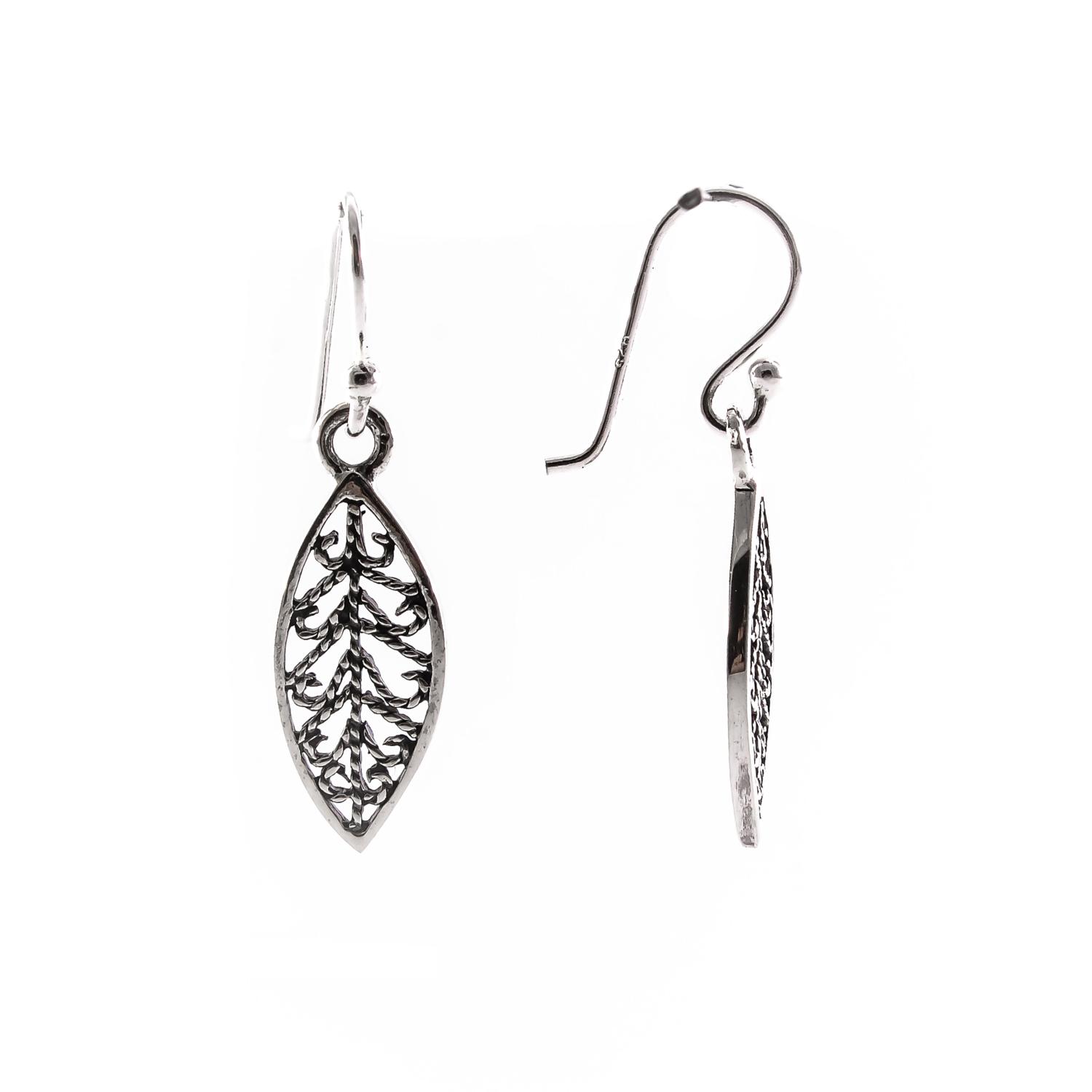Silver earrings