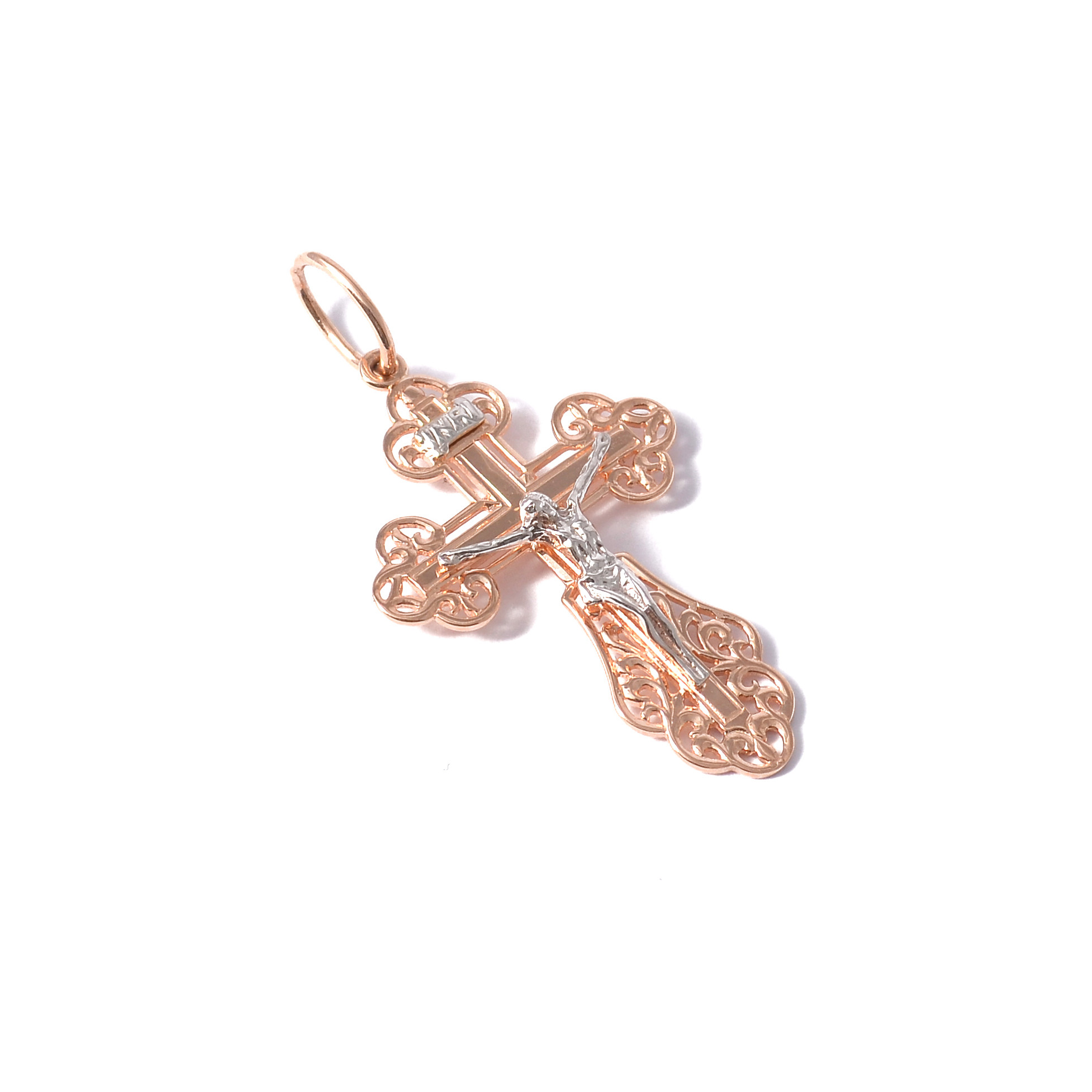 Gold orthodox crucifix