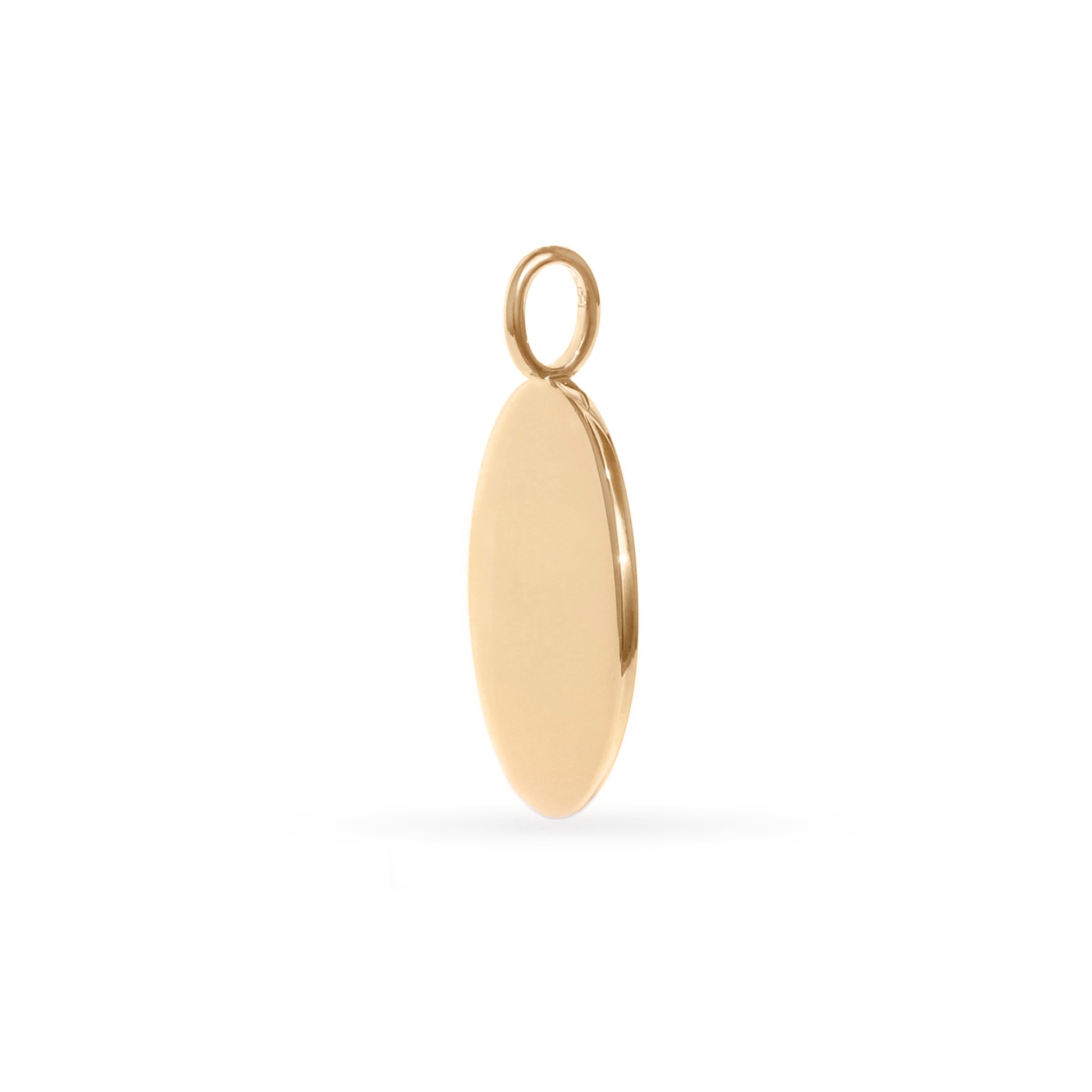 Gold plated pendant with a tree symbol