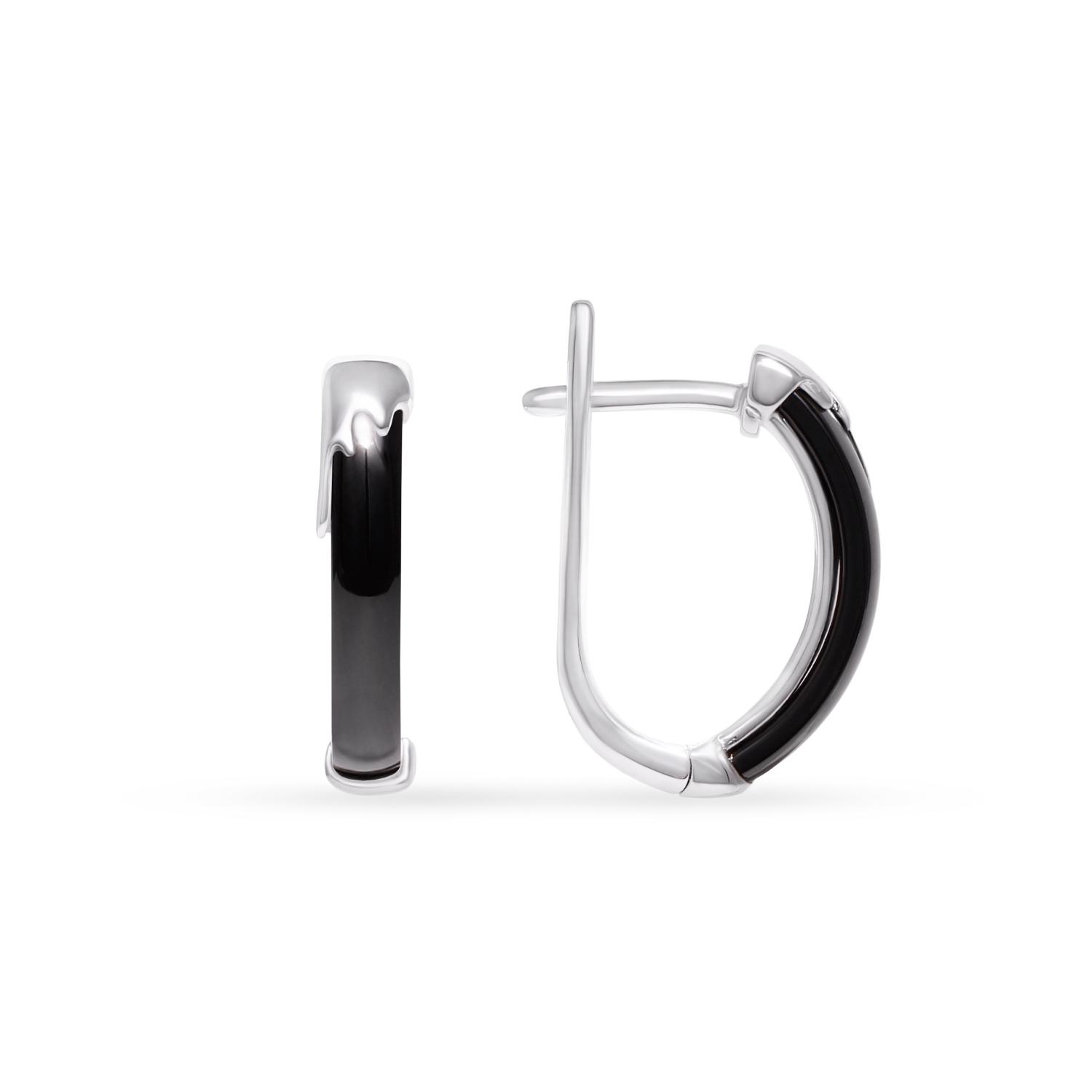 Silver hinged back earrings