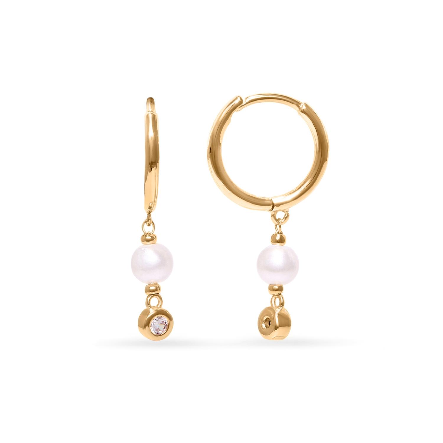Gold plated hoop earrings