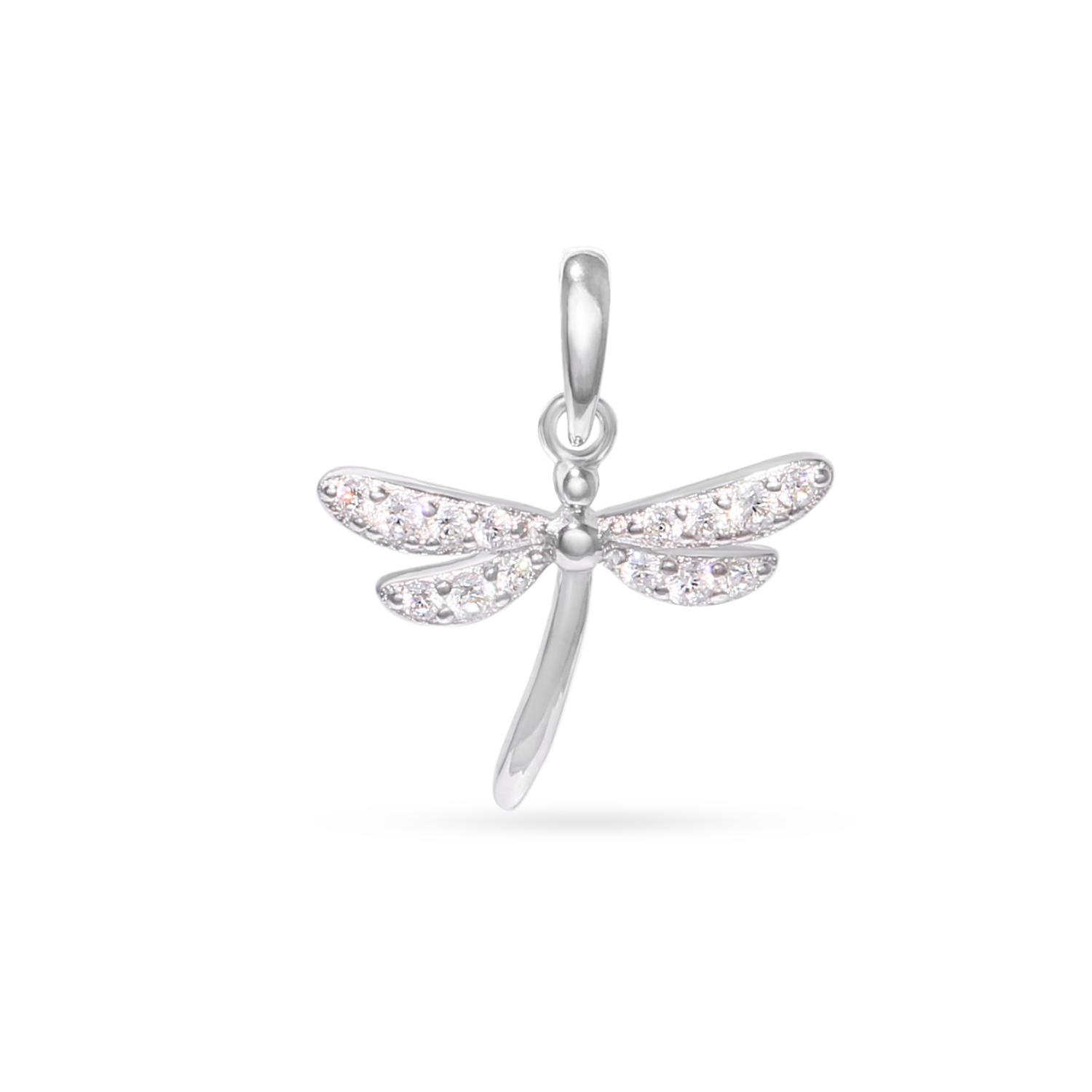 Серебряный кулон "Стрекоза"