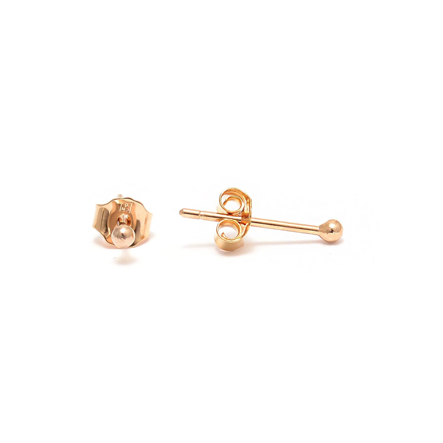 Gold plated stud earrings