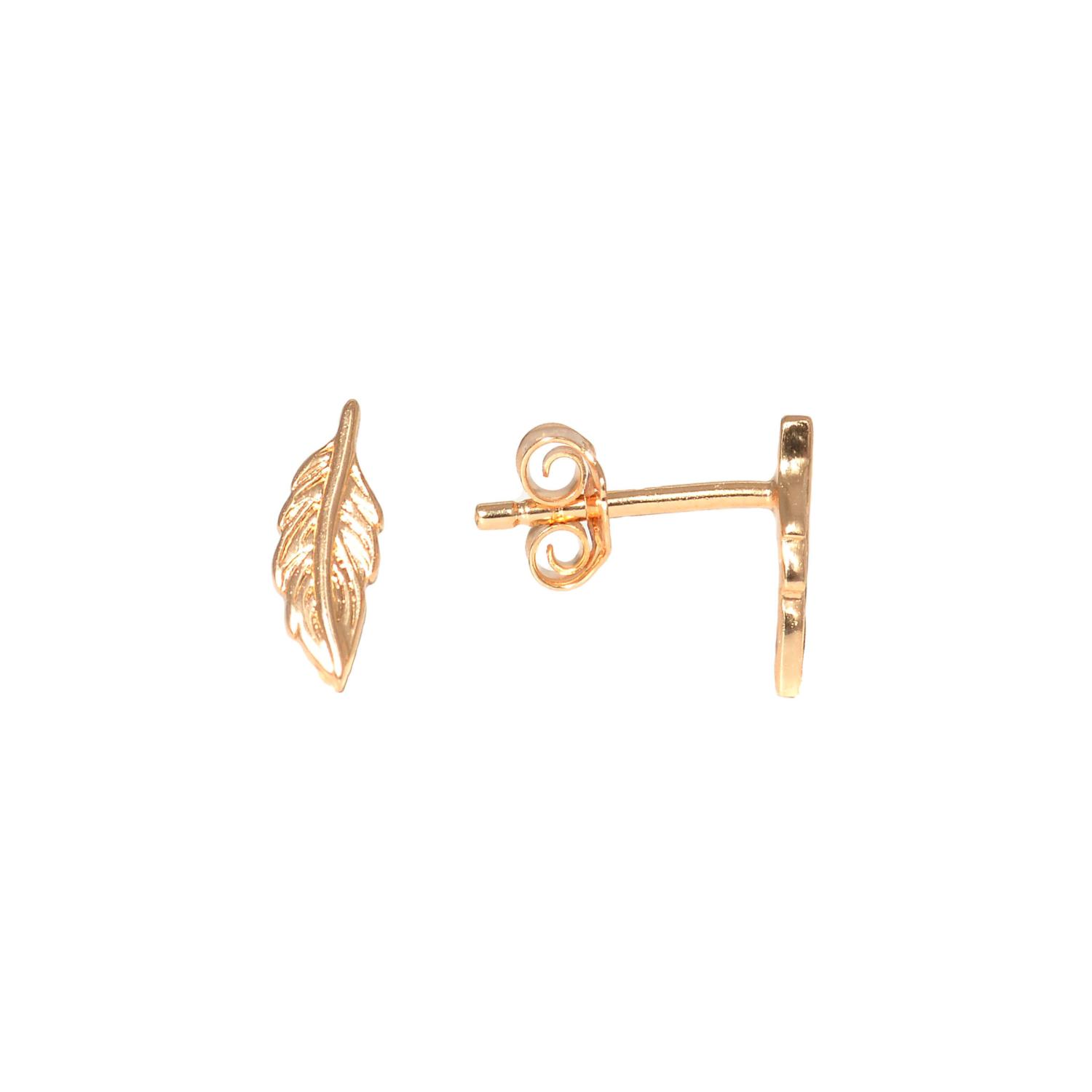 Gold plated stud earrings