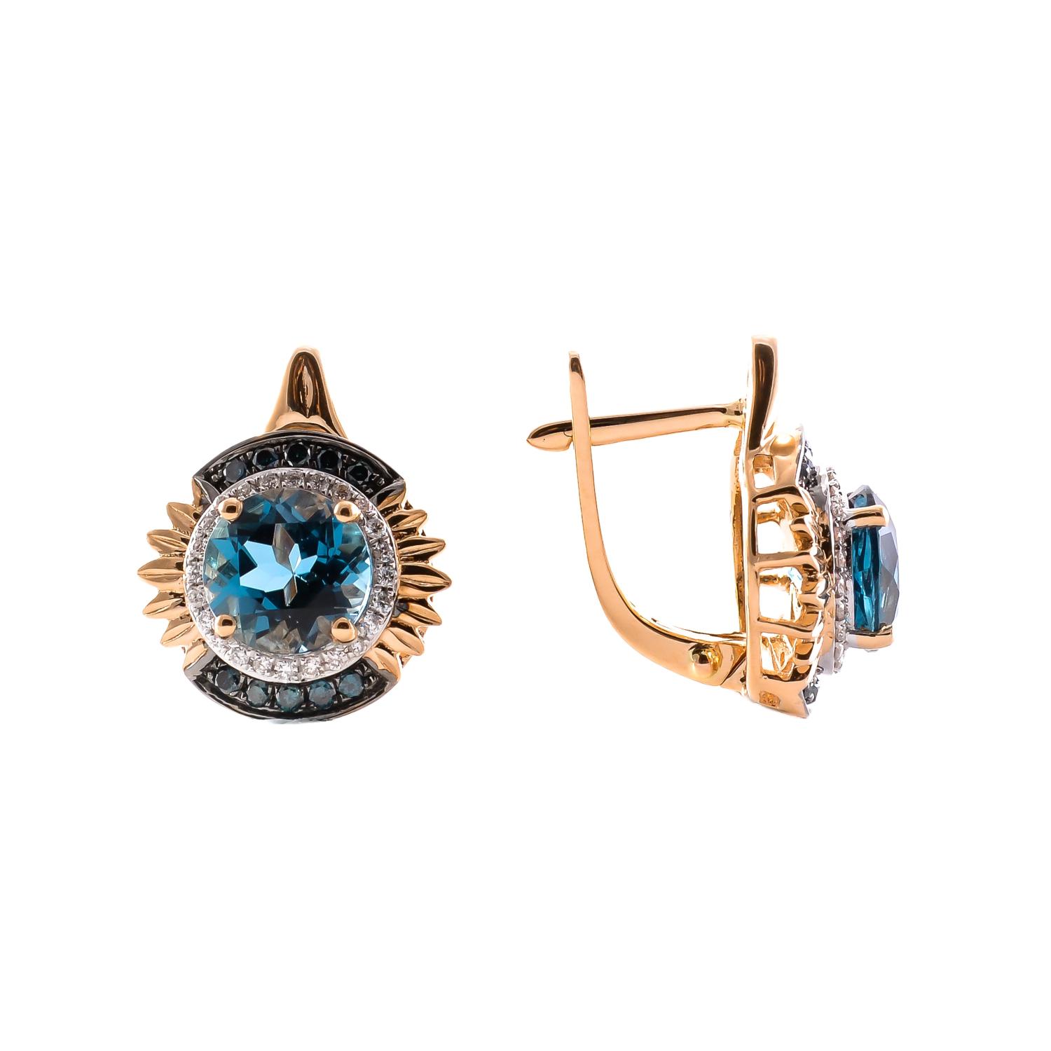 Золотые серьги