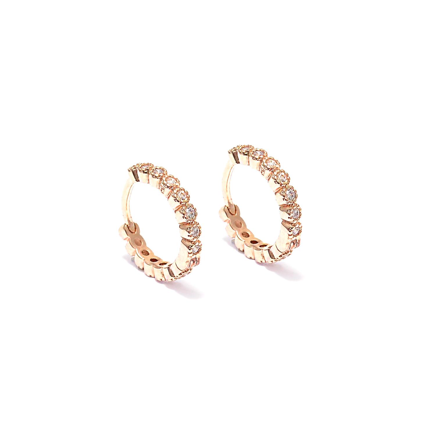 Gold plated earrings