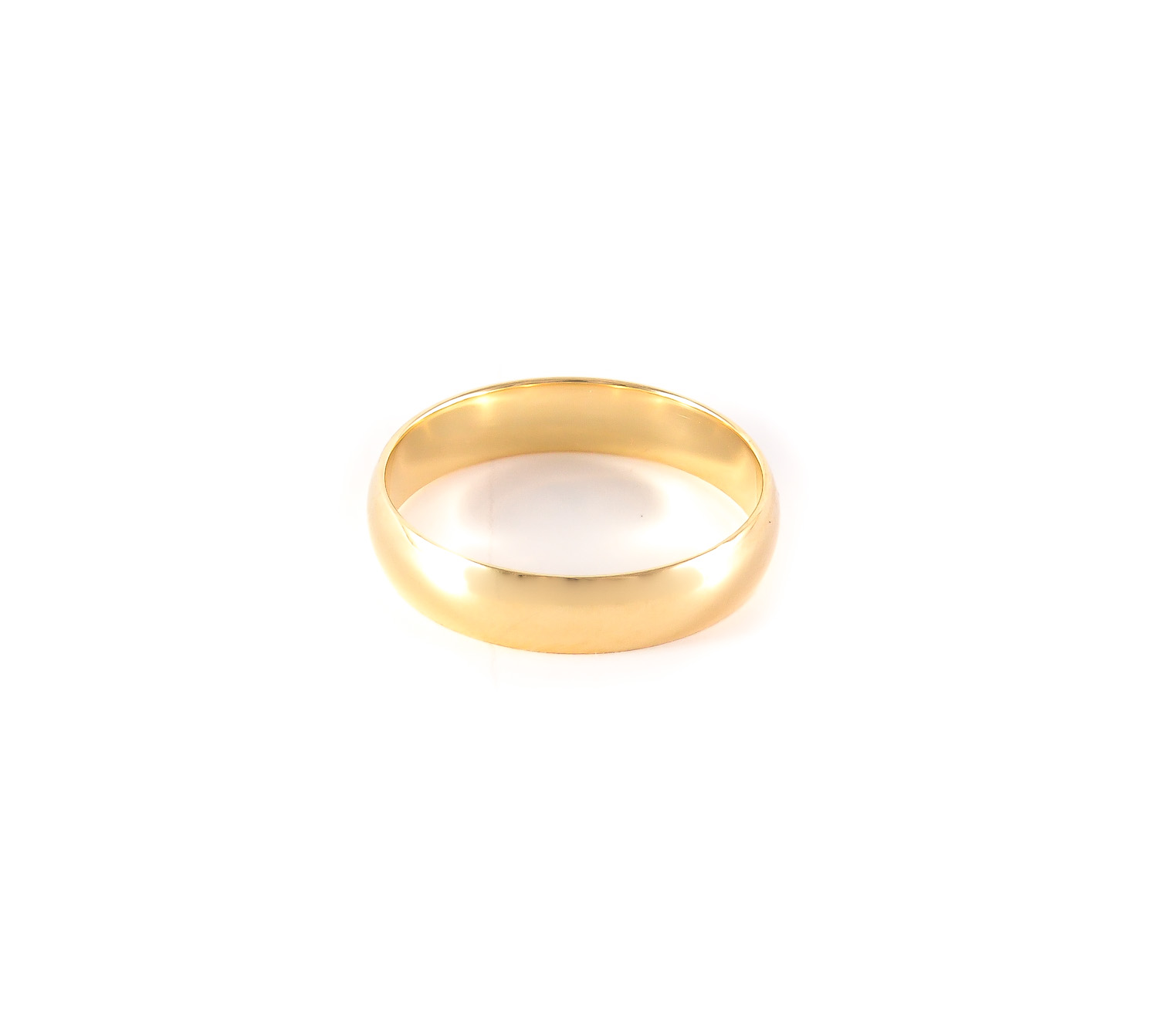 Yellow gold classic wedding ring