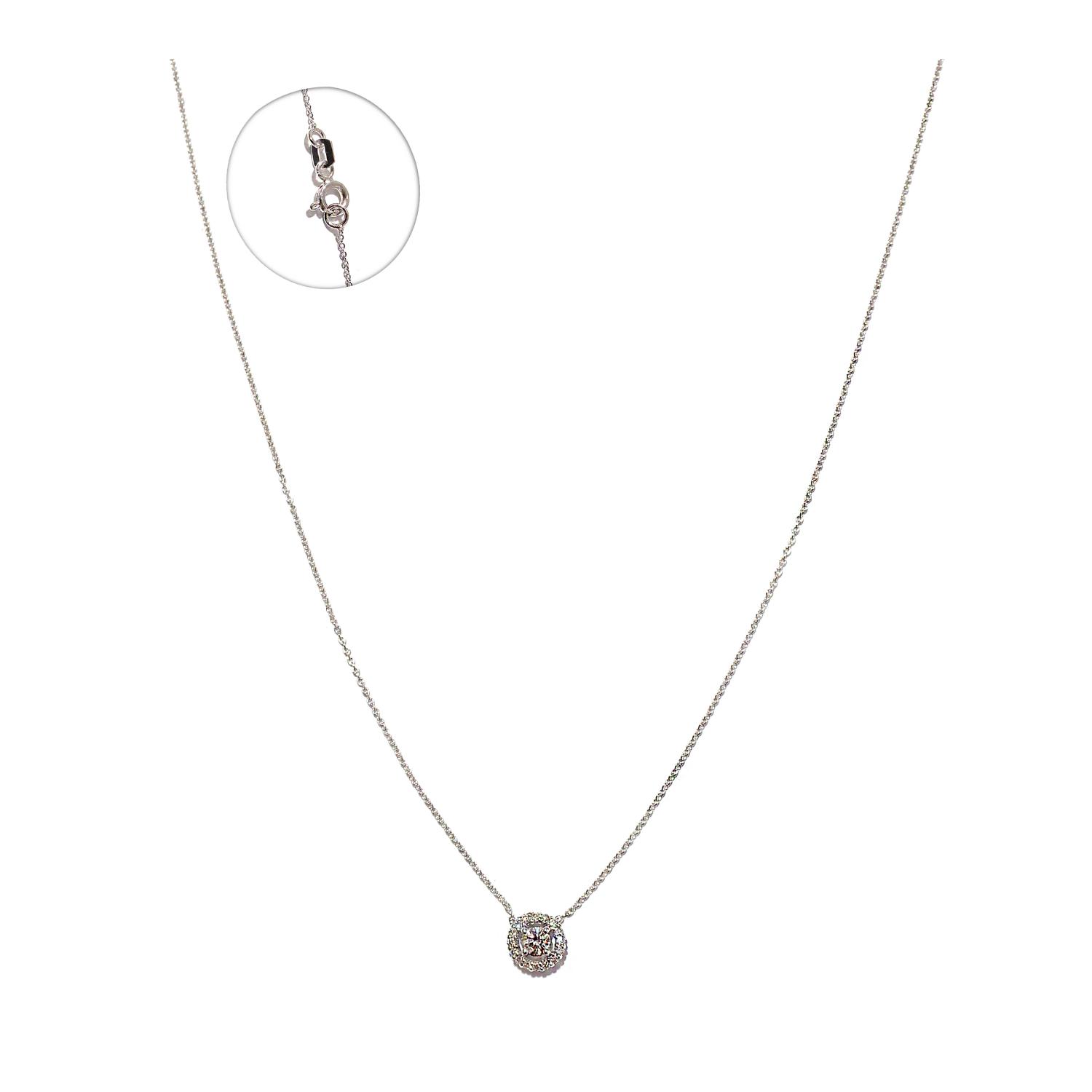 White gold diamond necklace