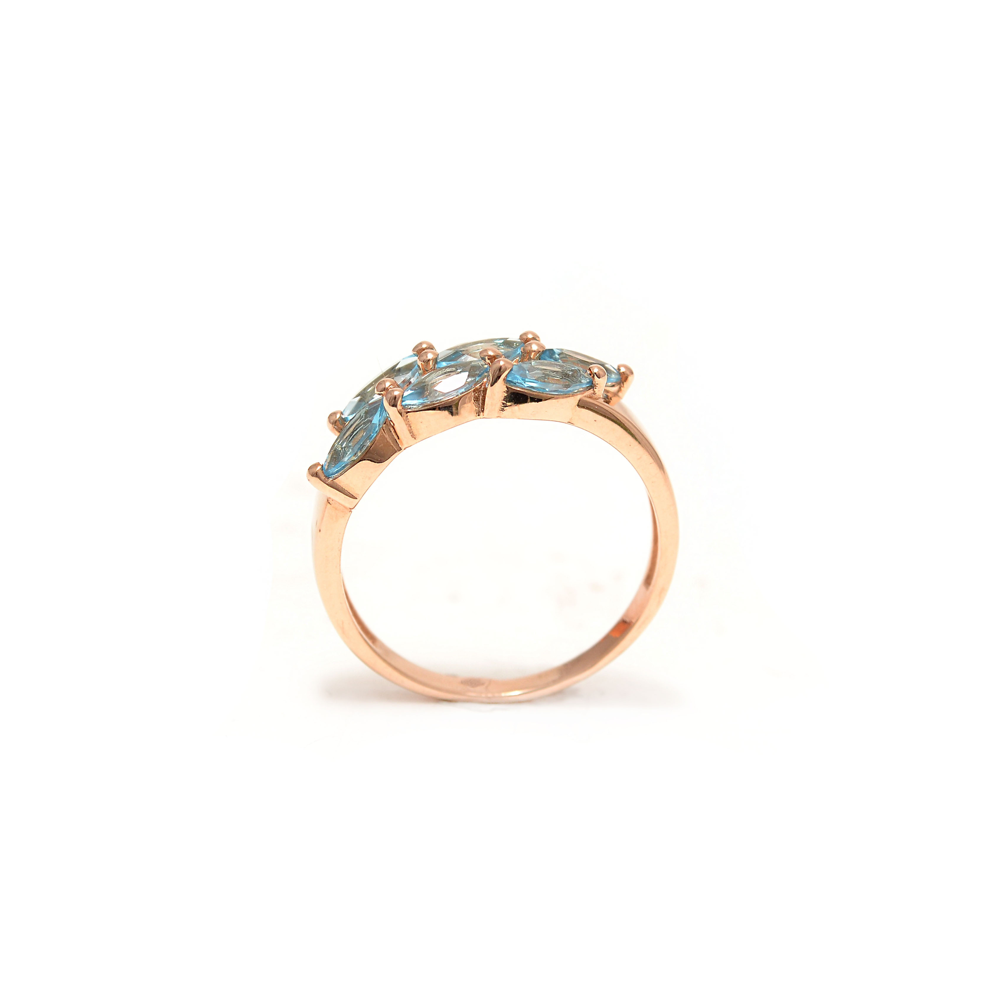 Gold ring with topaz