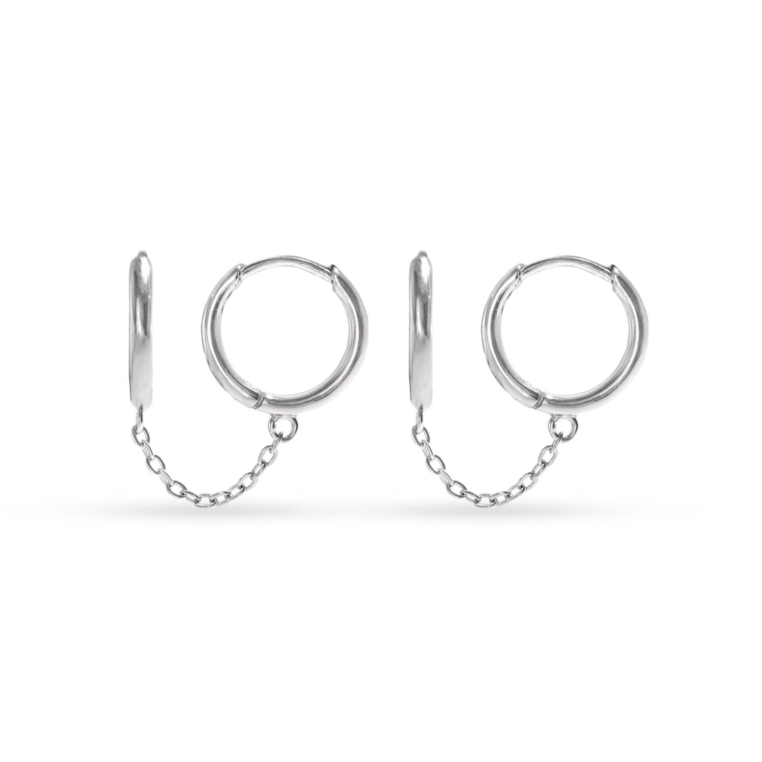 Silver earrings