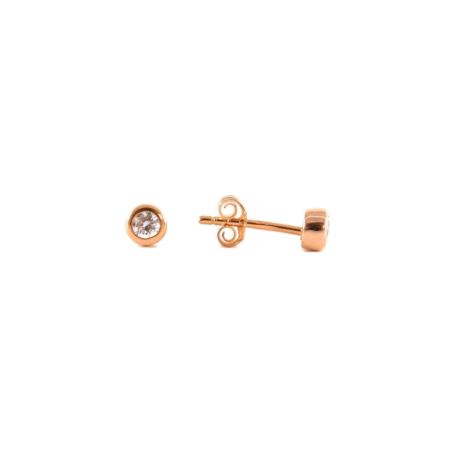 Gold plated stud earrings
