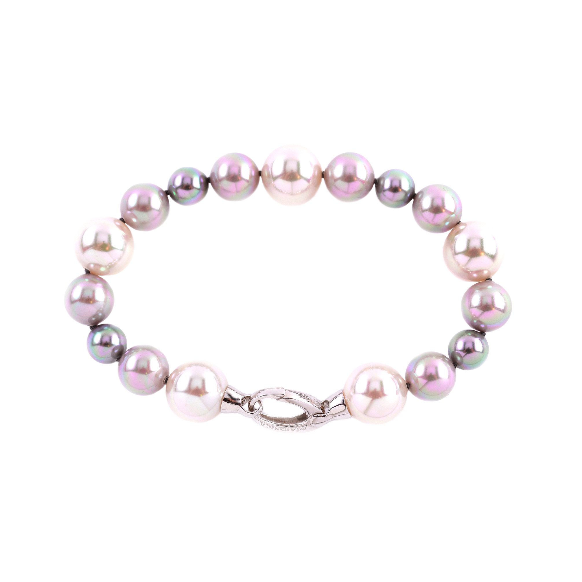 Silver pearl bracelet ''Majorica''
