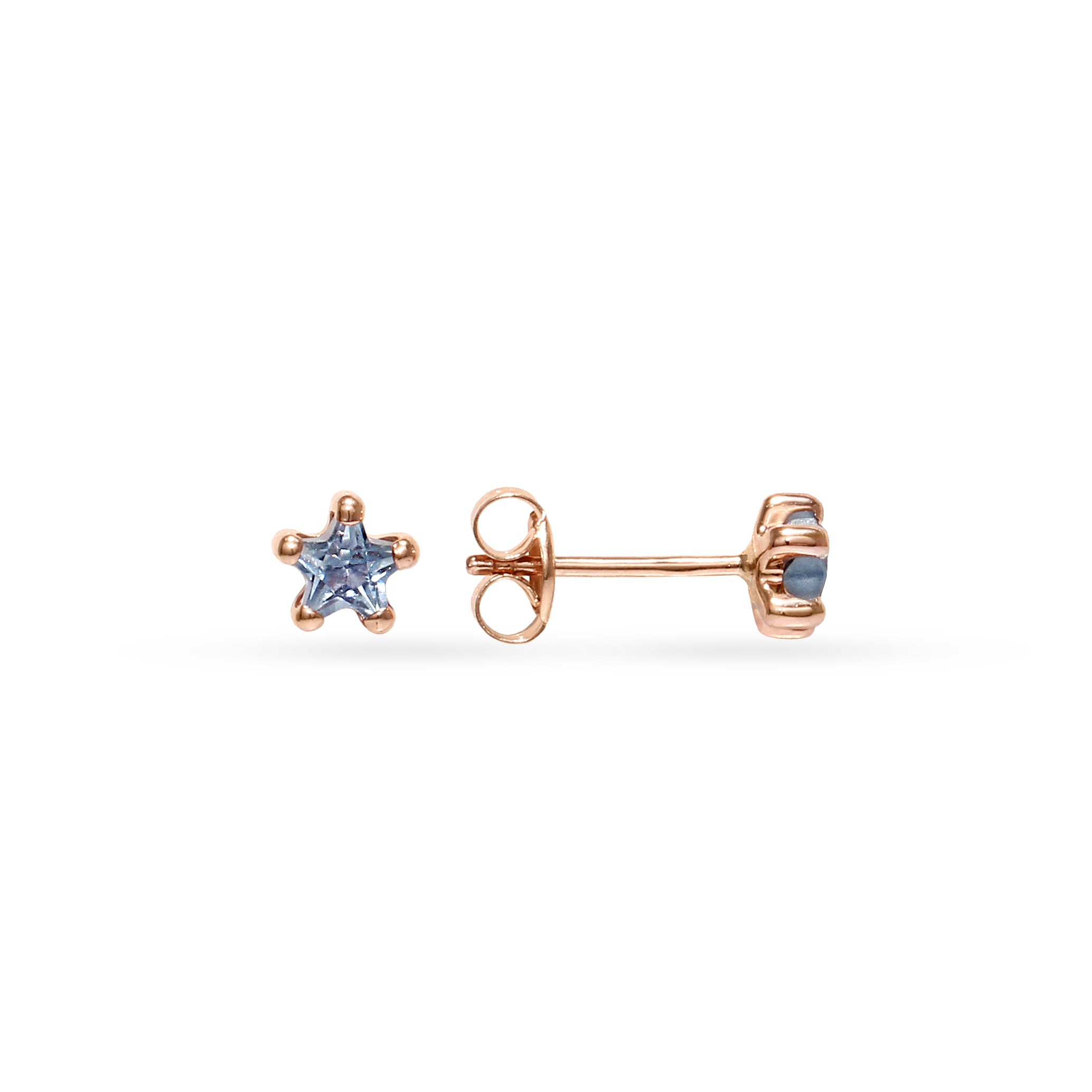 Gold star earrings