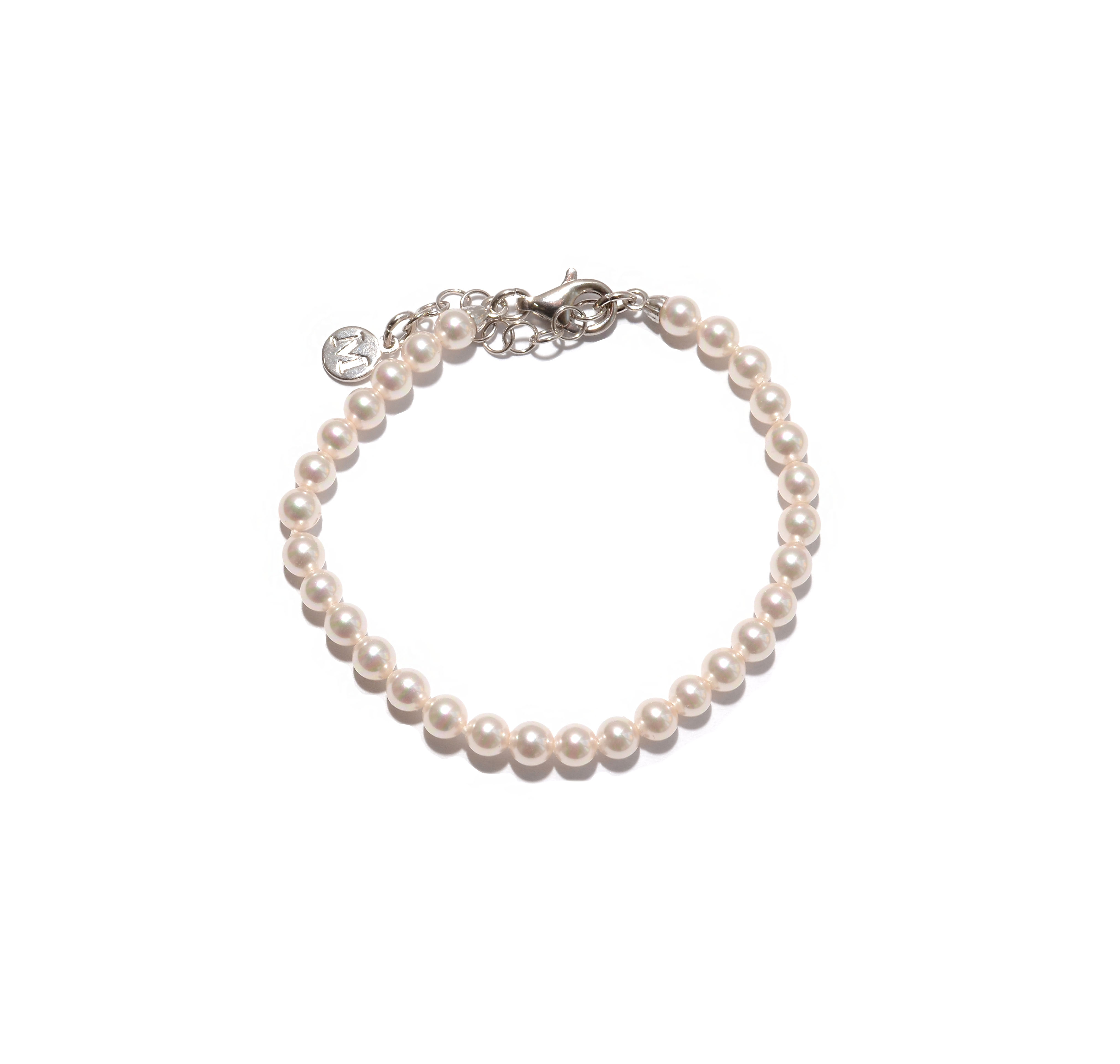 Silver pearl bracelet ''Majorica''