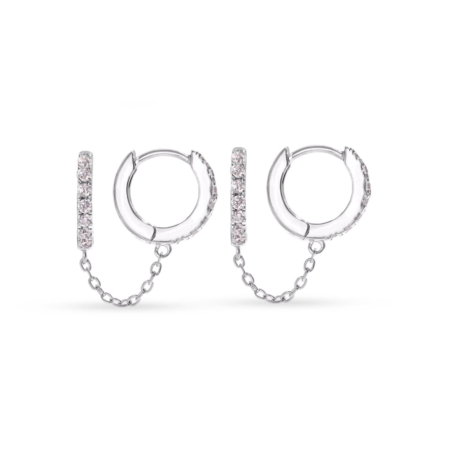 Silver earrings