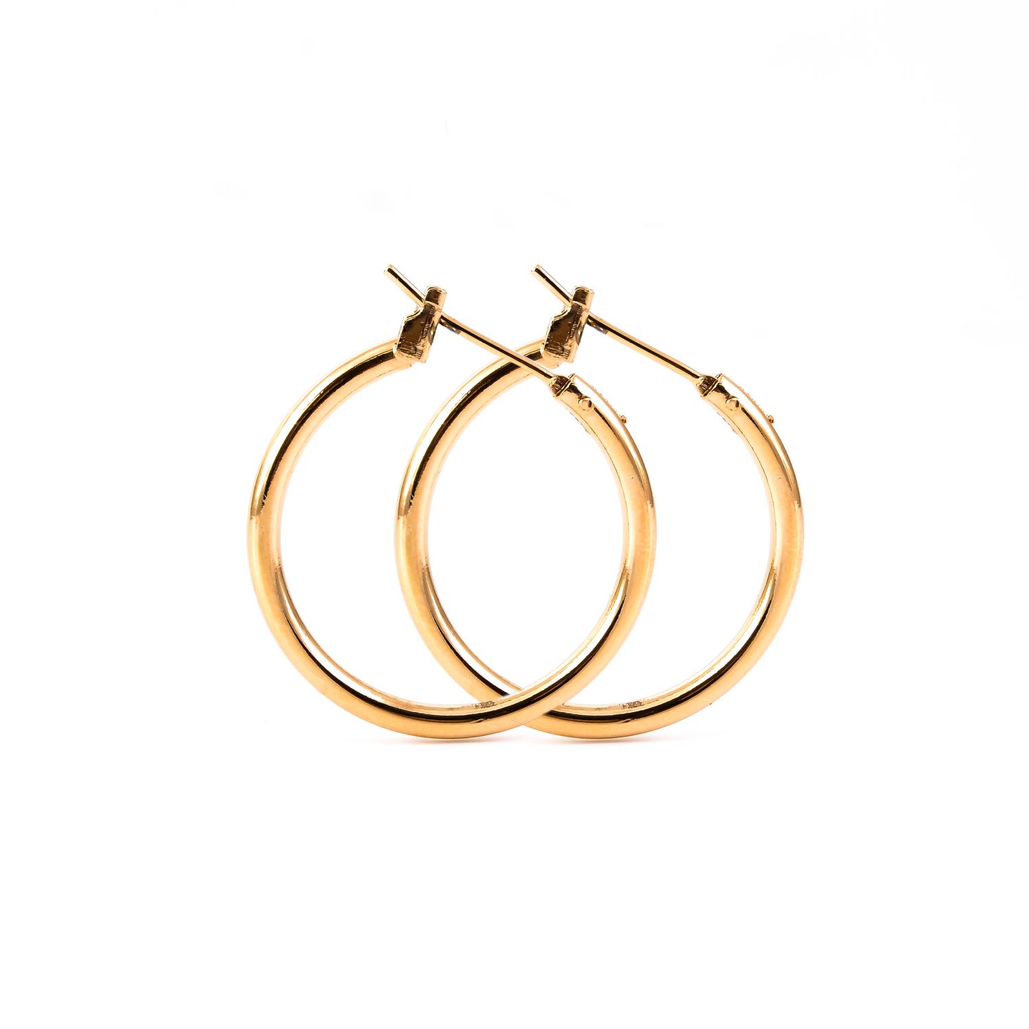 Позолоченные серьги