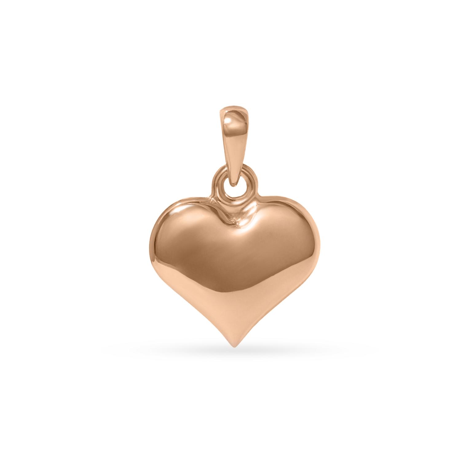 Gold heart-shaped pendant