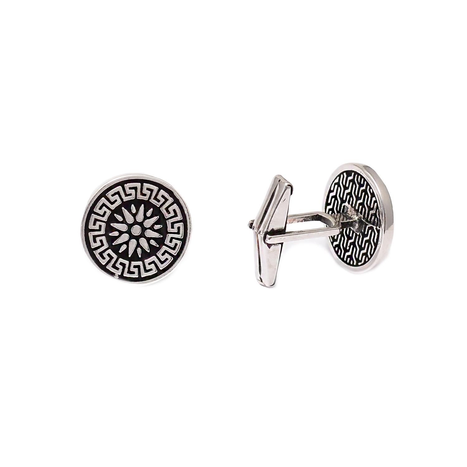 Silver cufflinks