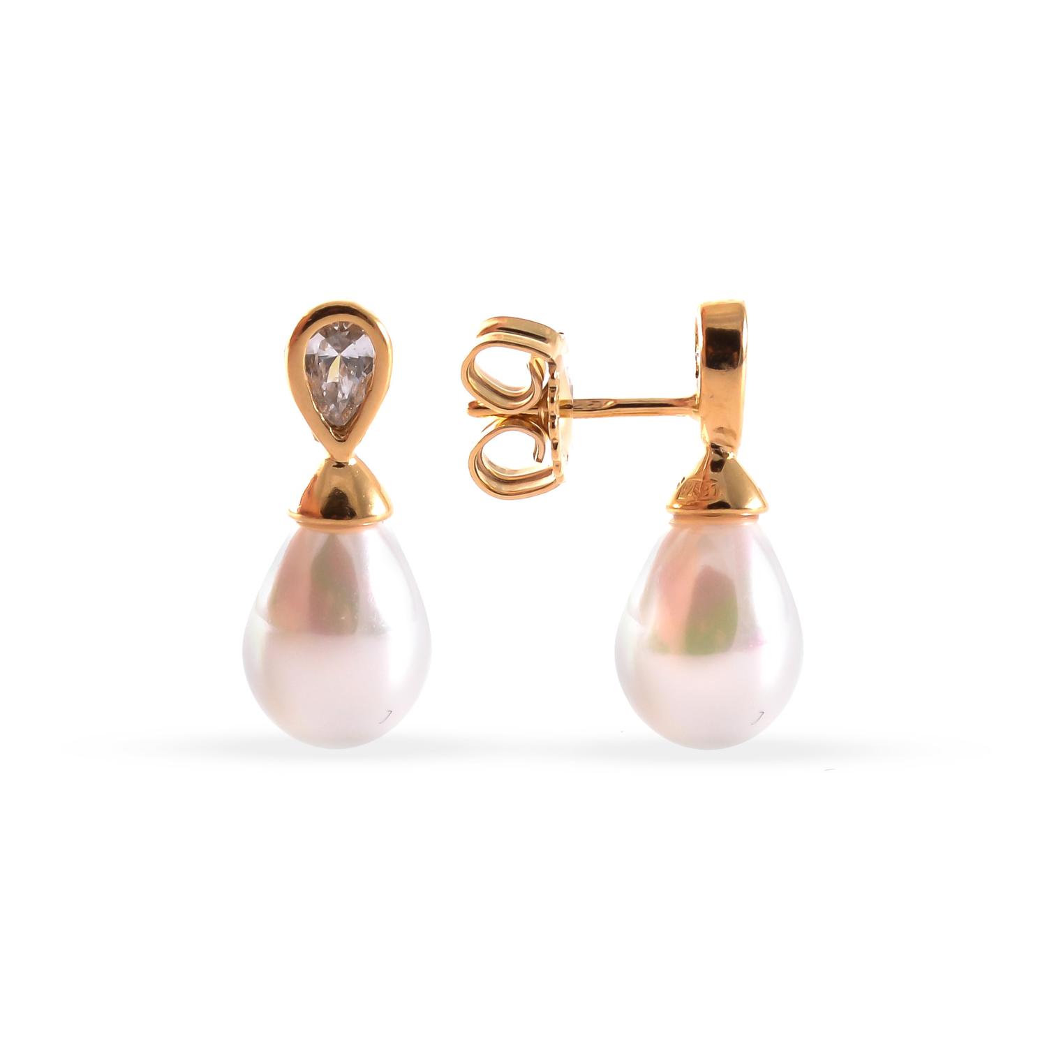 Silver earrings ''Majorica''