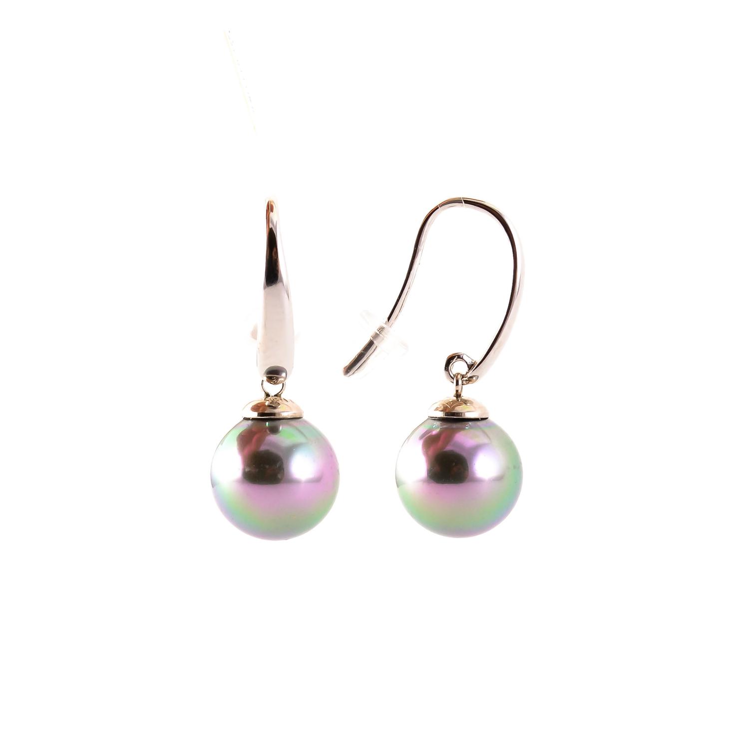 Silver earrings "Majorica"