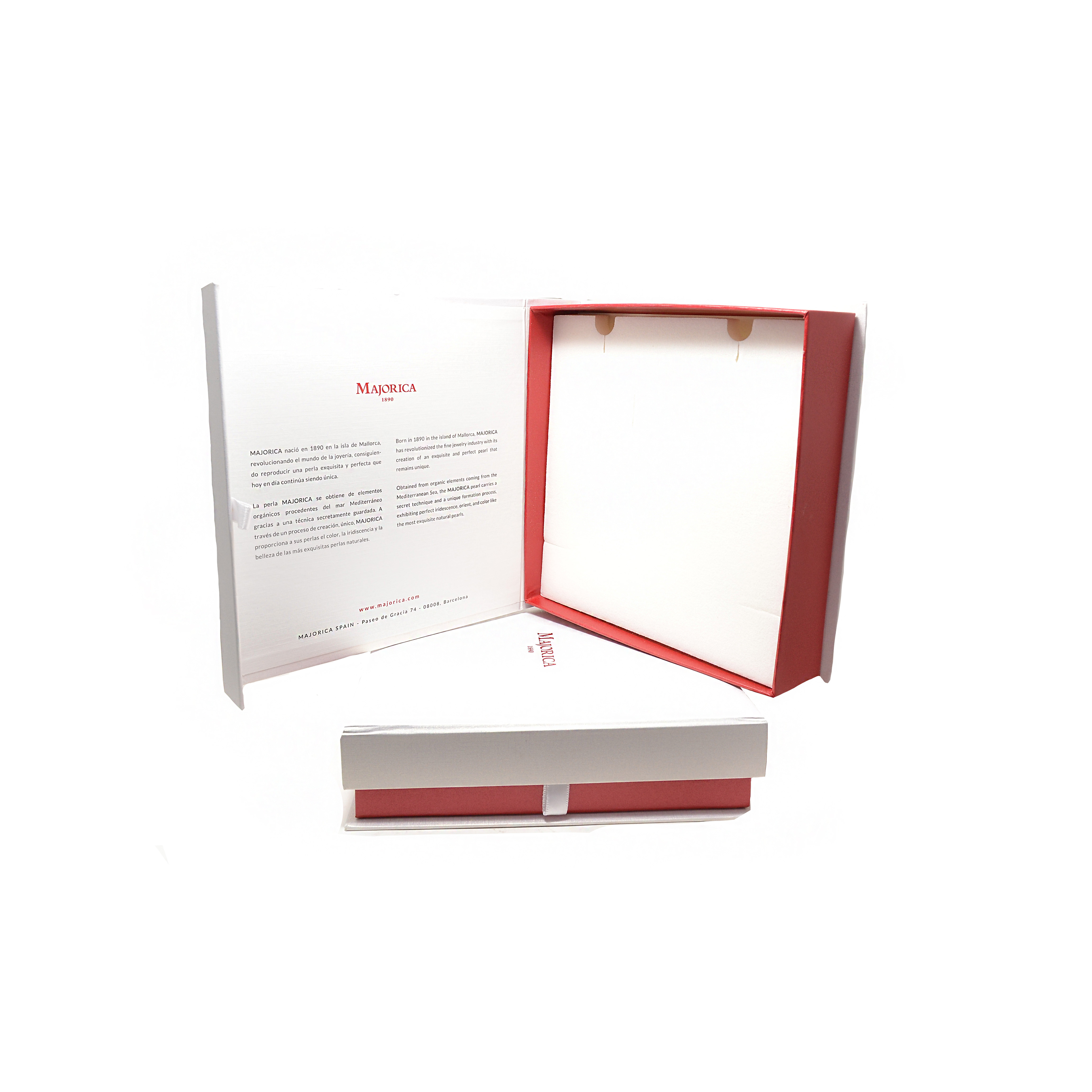 Silver pearl necklace ''Majorica''