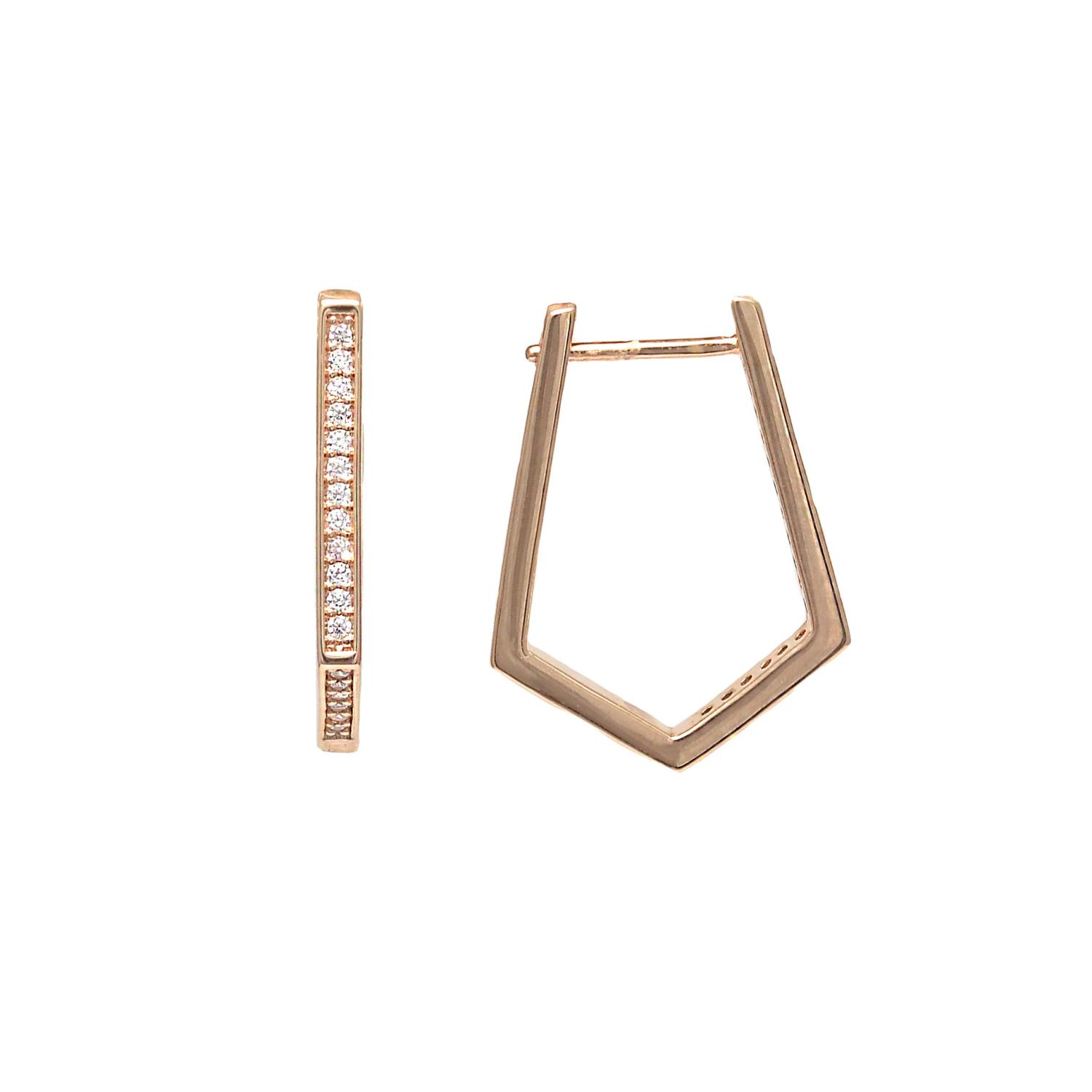 Gold plated earrings