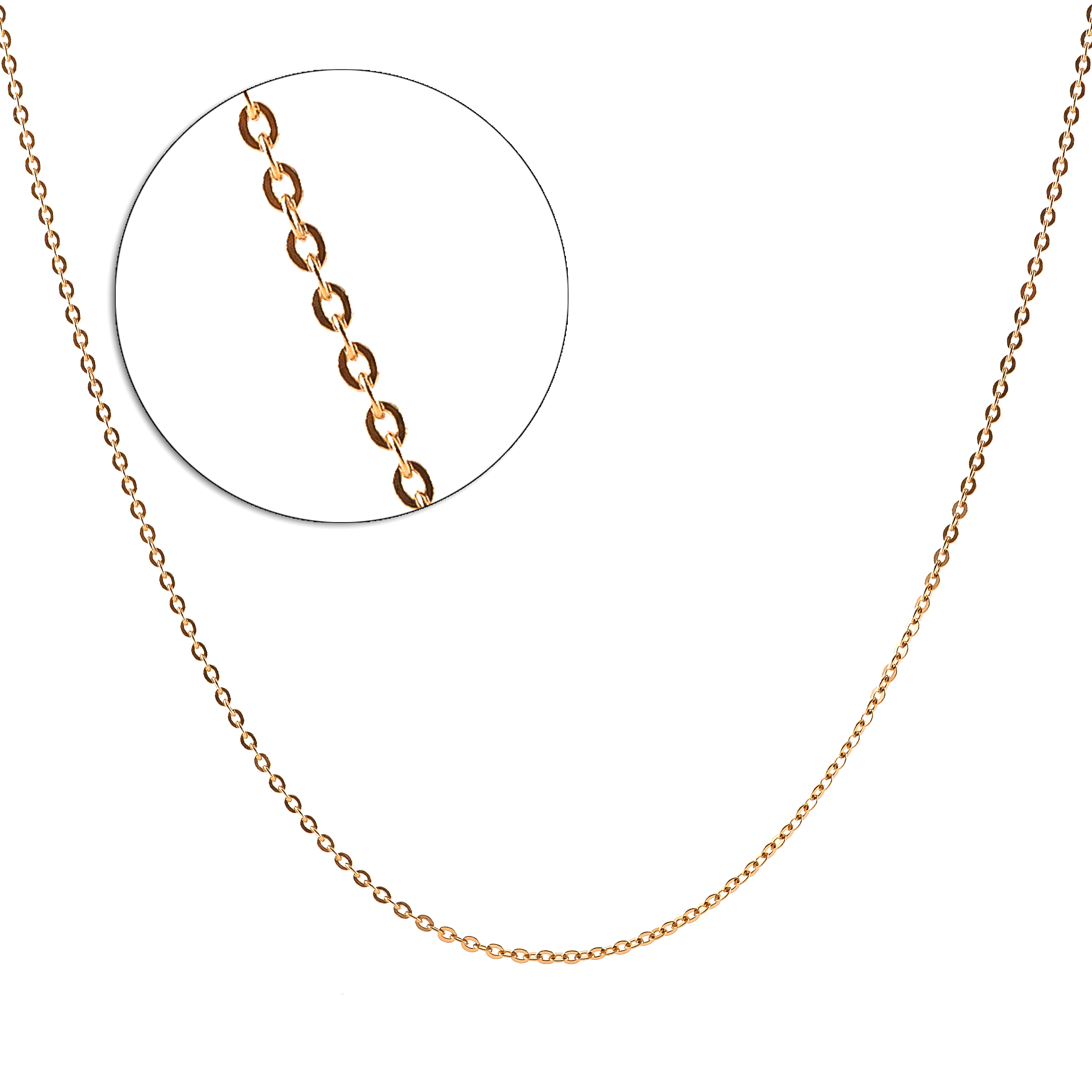 Золотая цепочка Якорного плетения 