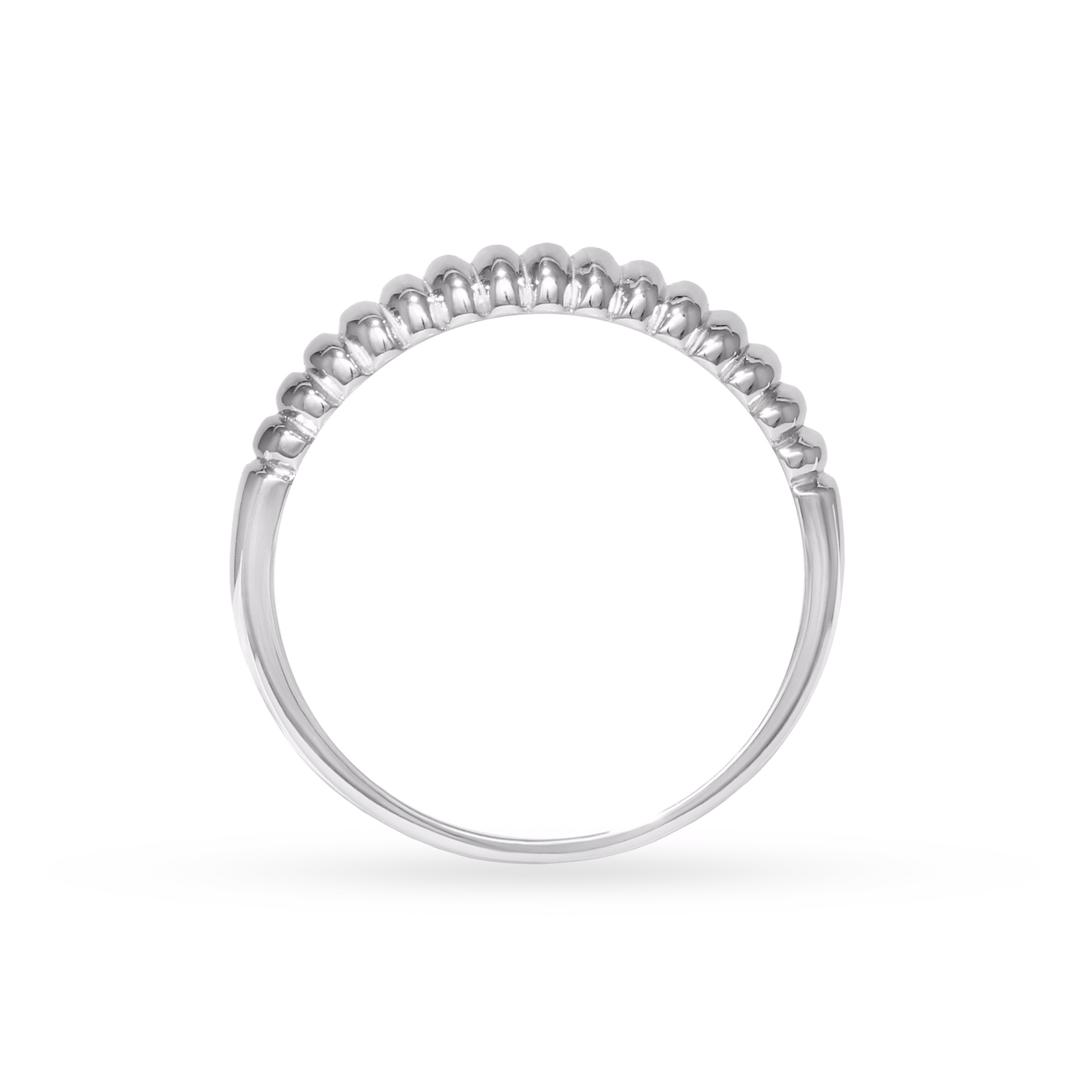 Серебряное ребристое кольцо