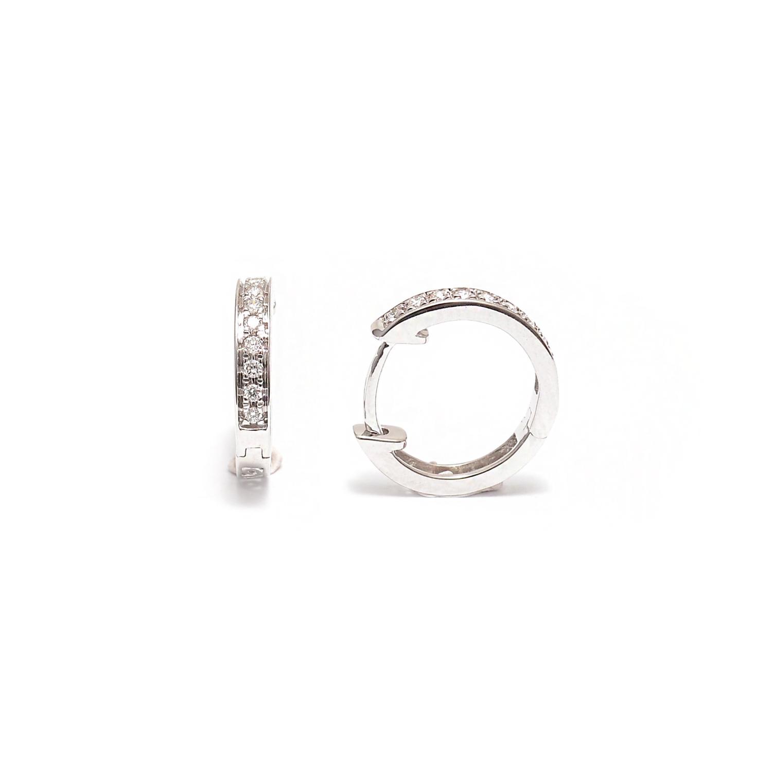 Gold diamond earrings